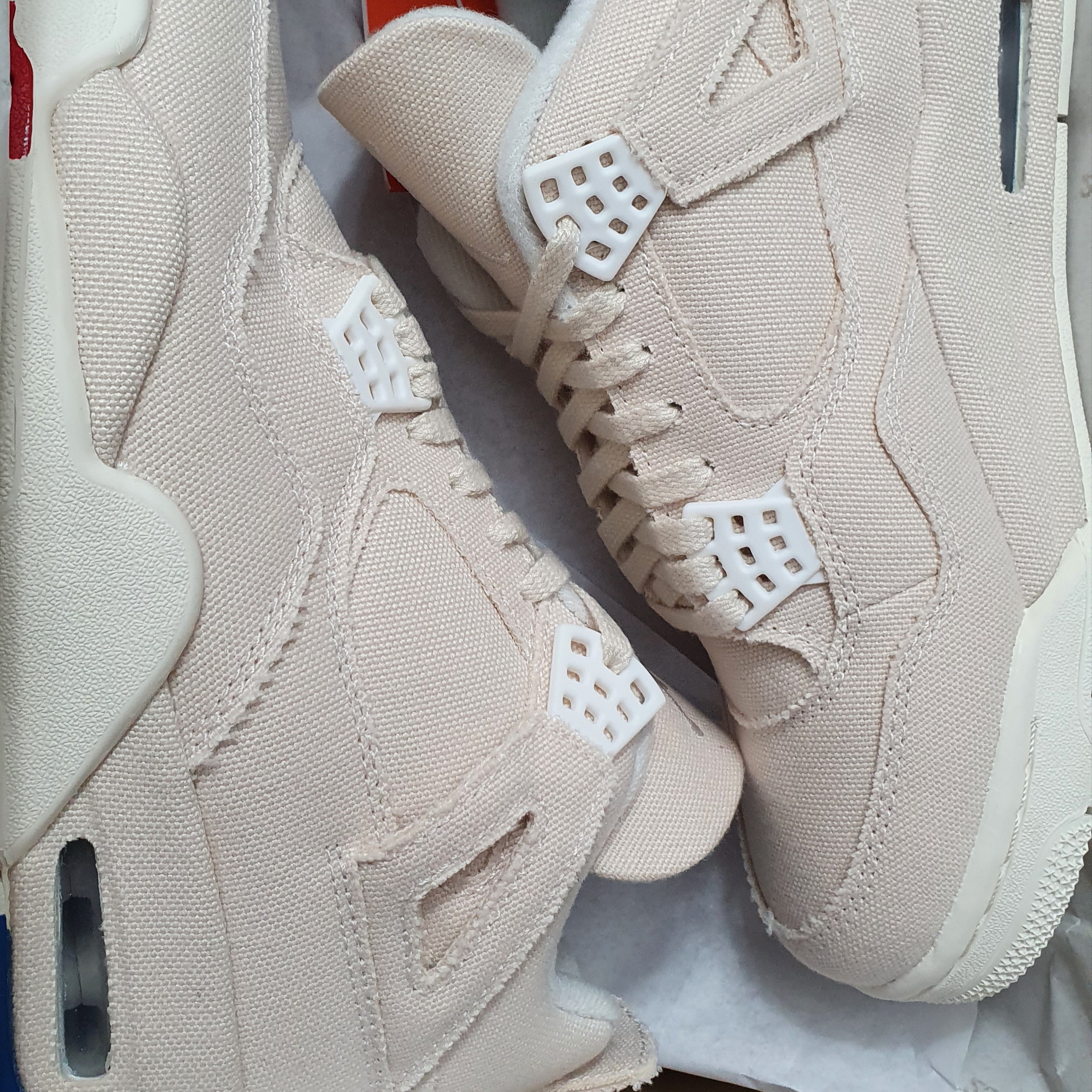 (W) Jordan 4 Retro Sail 착용 스타일 - 1