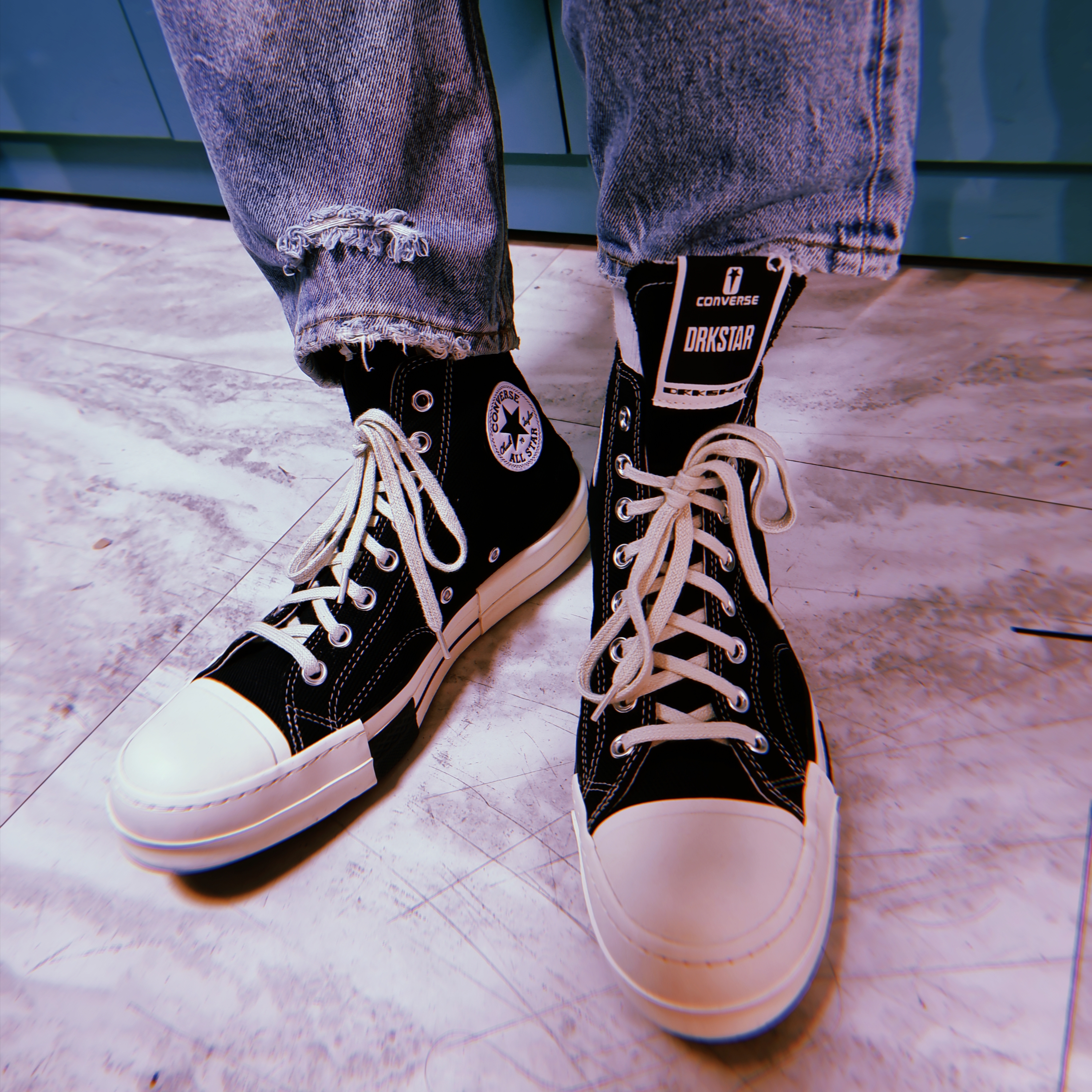 Converse x Drkshdw Drkstr Chuck 70 High Black 착용 스타일