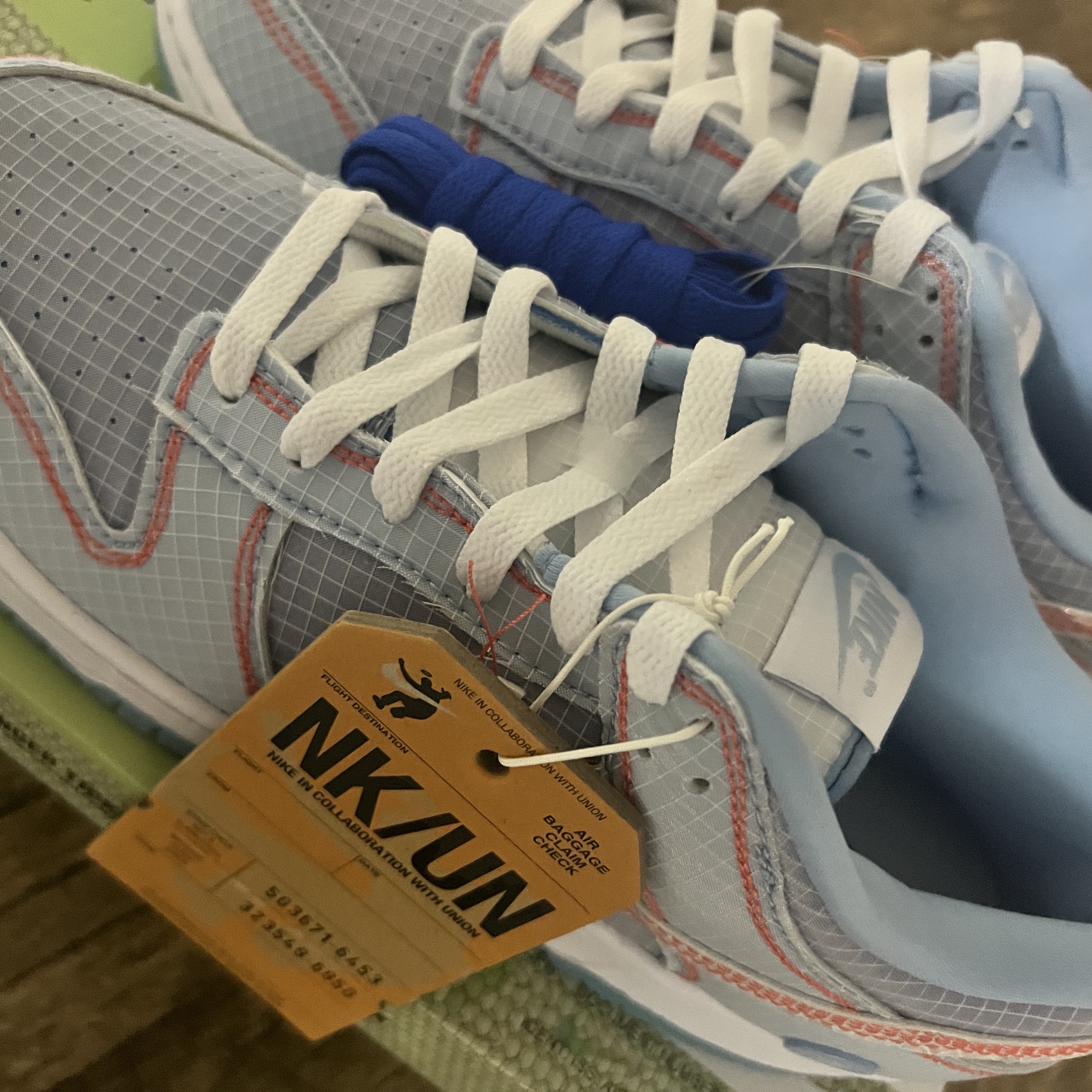 Nike x Union Dunk Low Passport Pack Argon 착용 스타일 - 5