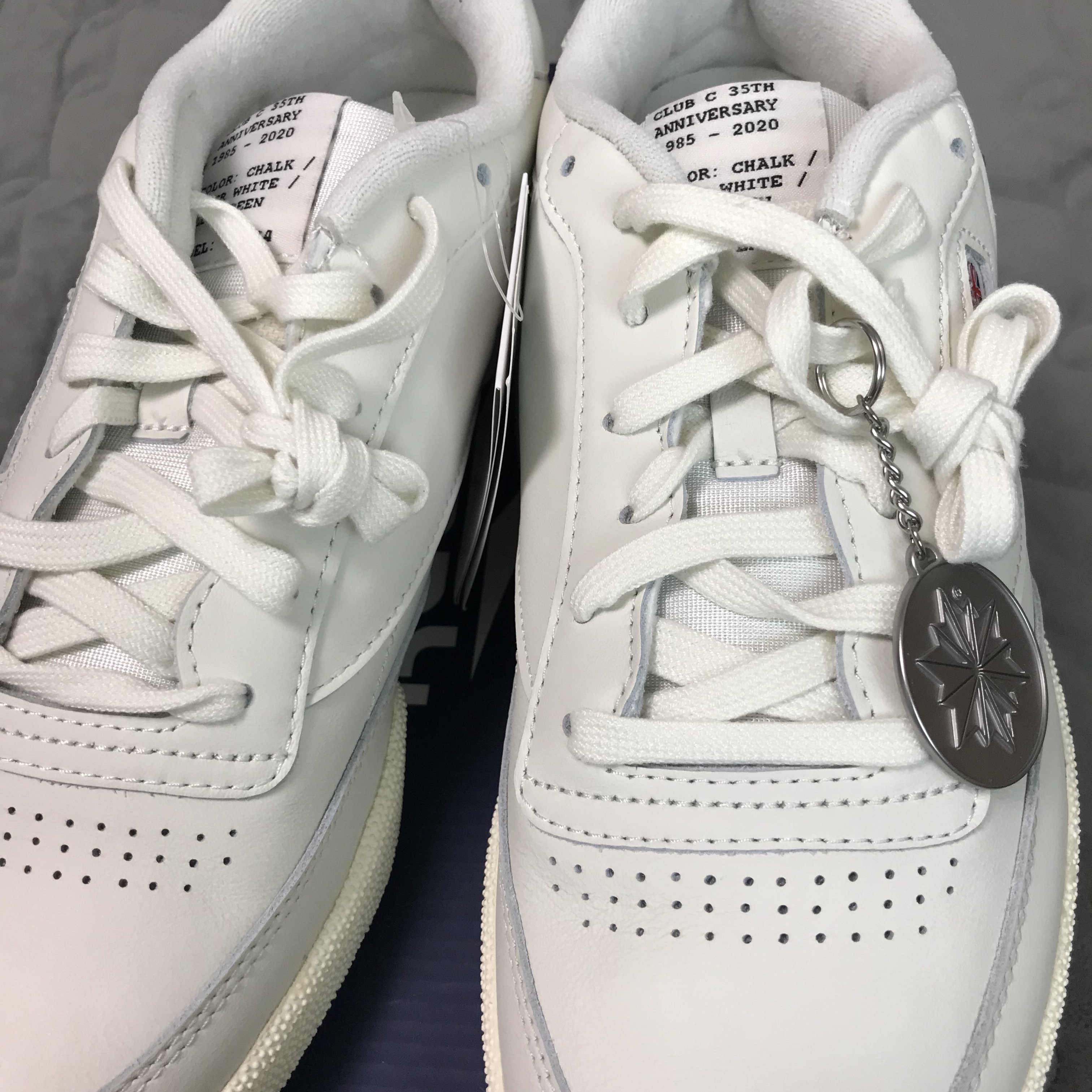 Reebok Club C 85 35th Anniversary Chalk Glen Green 착용 스타일