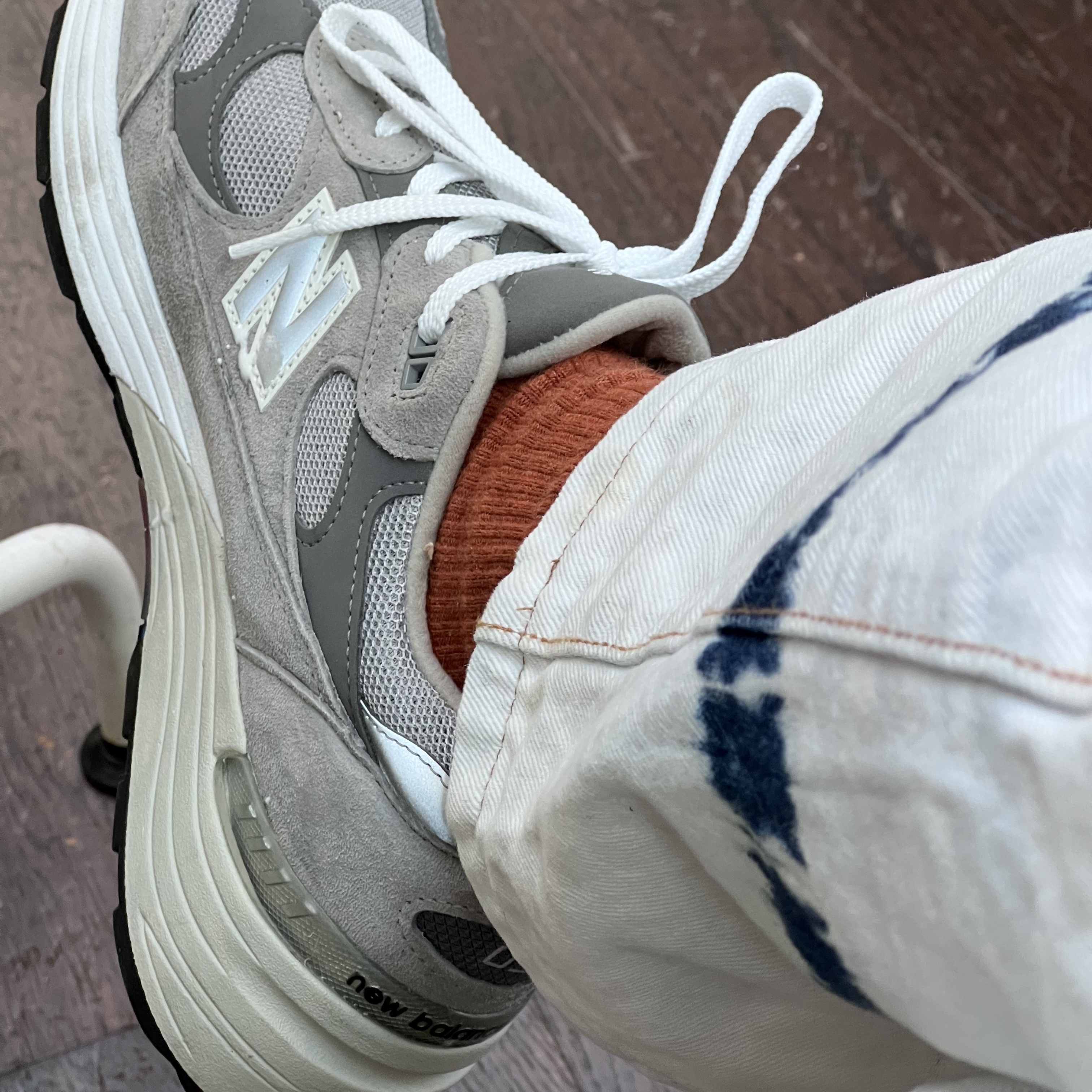 New Balance 992 Made in USA Grey - D Standard 착용 스타일 - 2