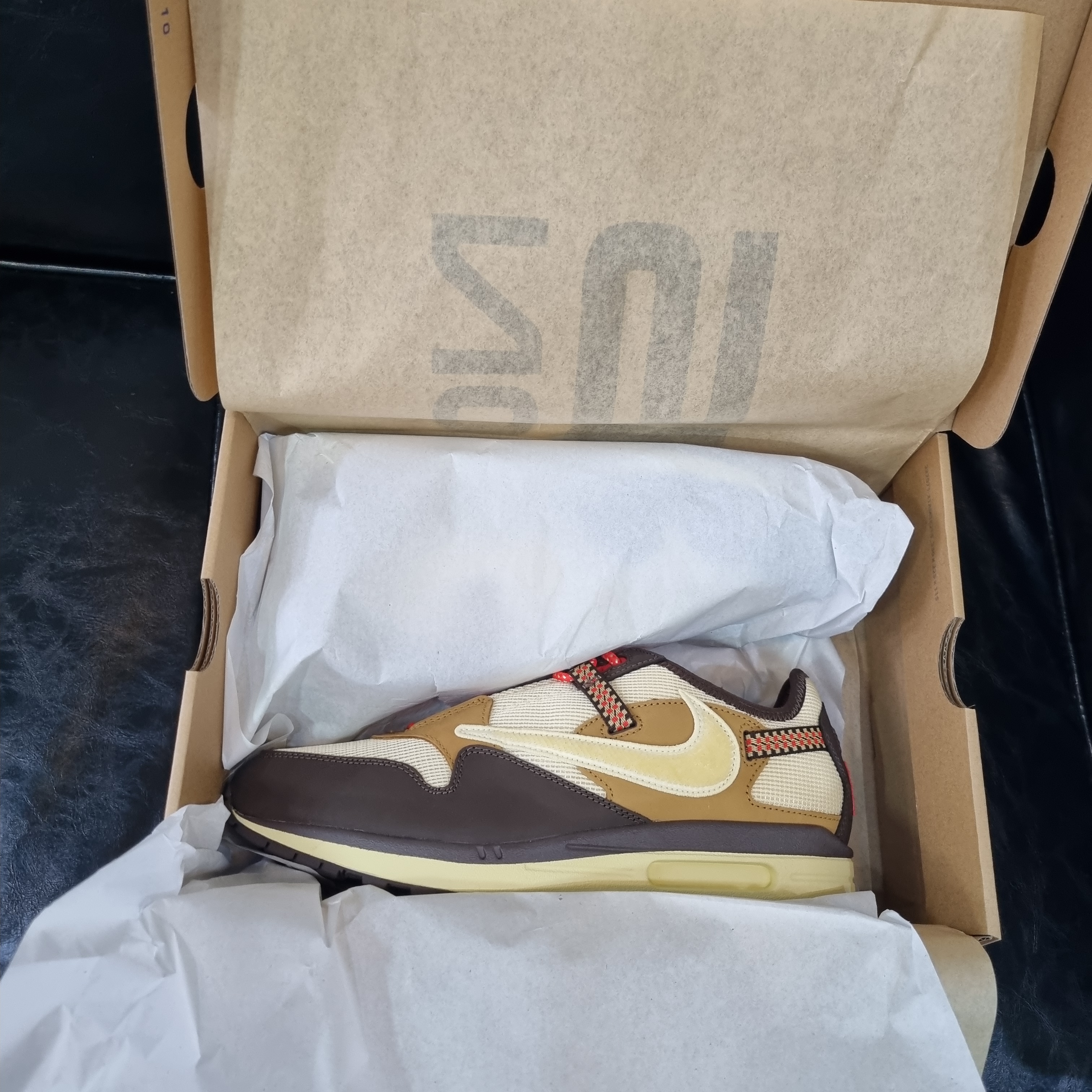 Nike x Supreme Air Zoom Flight 95 SP Black, Nike x Supreme Air Zoom Flight 95 SP University Blue 착용 스타일 - 2