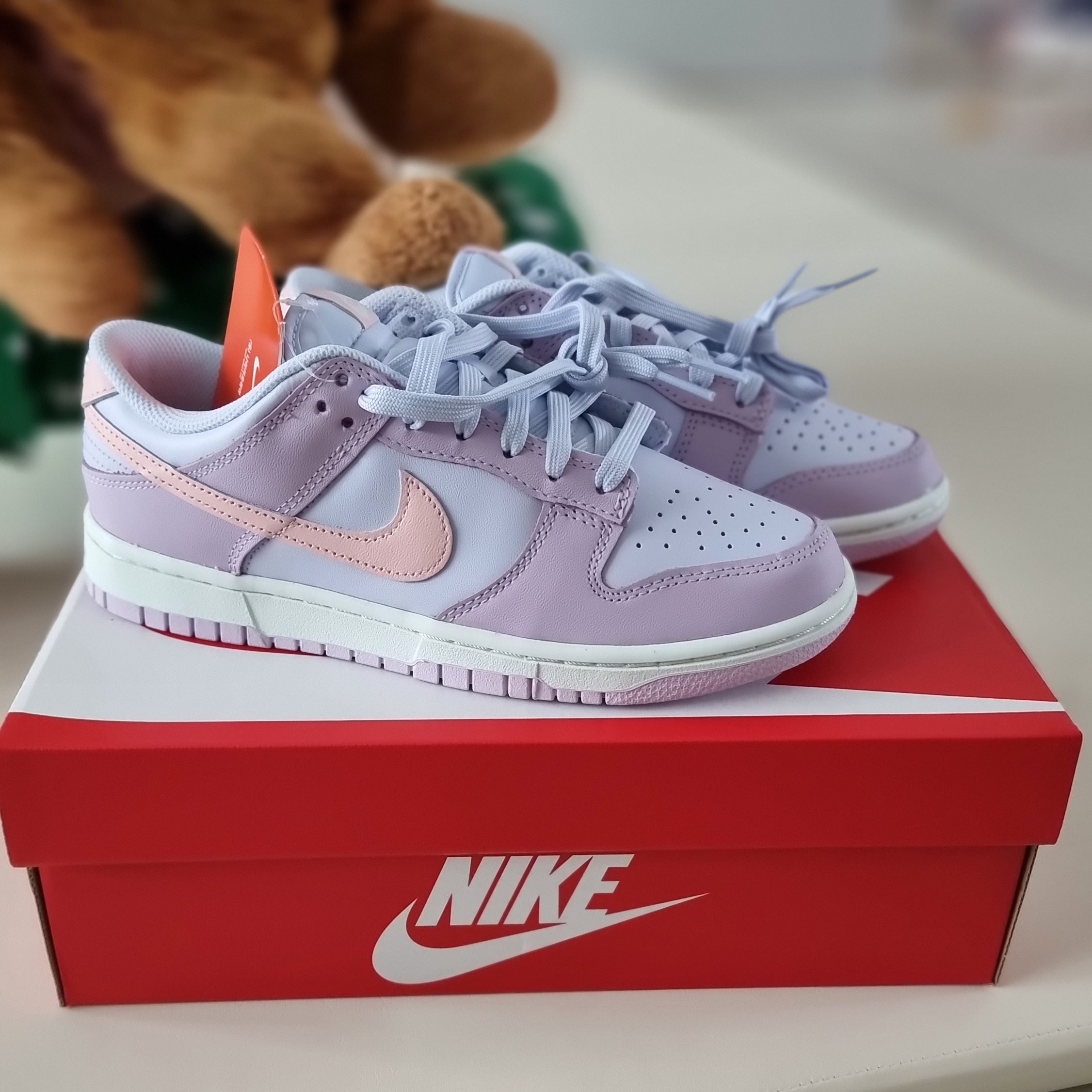 (W) Nike Dunk Low Atmosphere Pink 착용 스타일