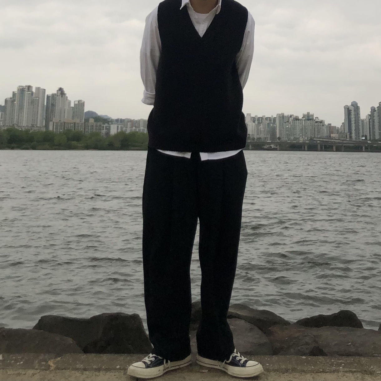 Converse Chuck 70 Hi Black 착용 스타일