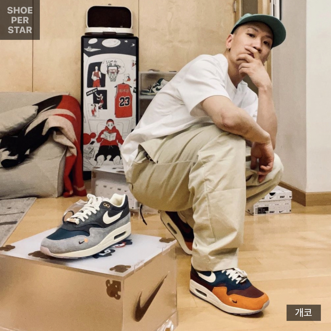 Nike x Kasina Air Max 1 SP Won-Ang Orange 착용 스타일 - 3