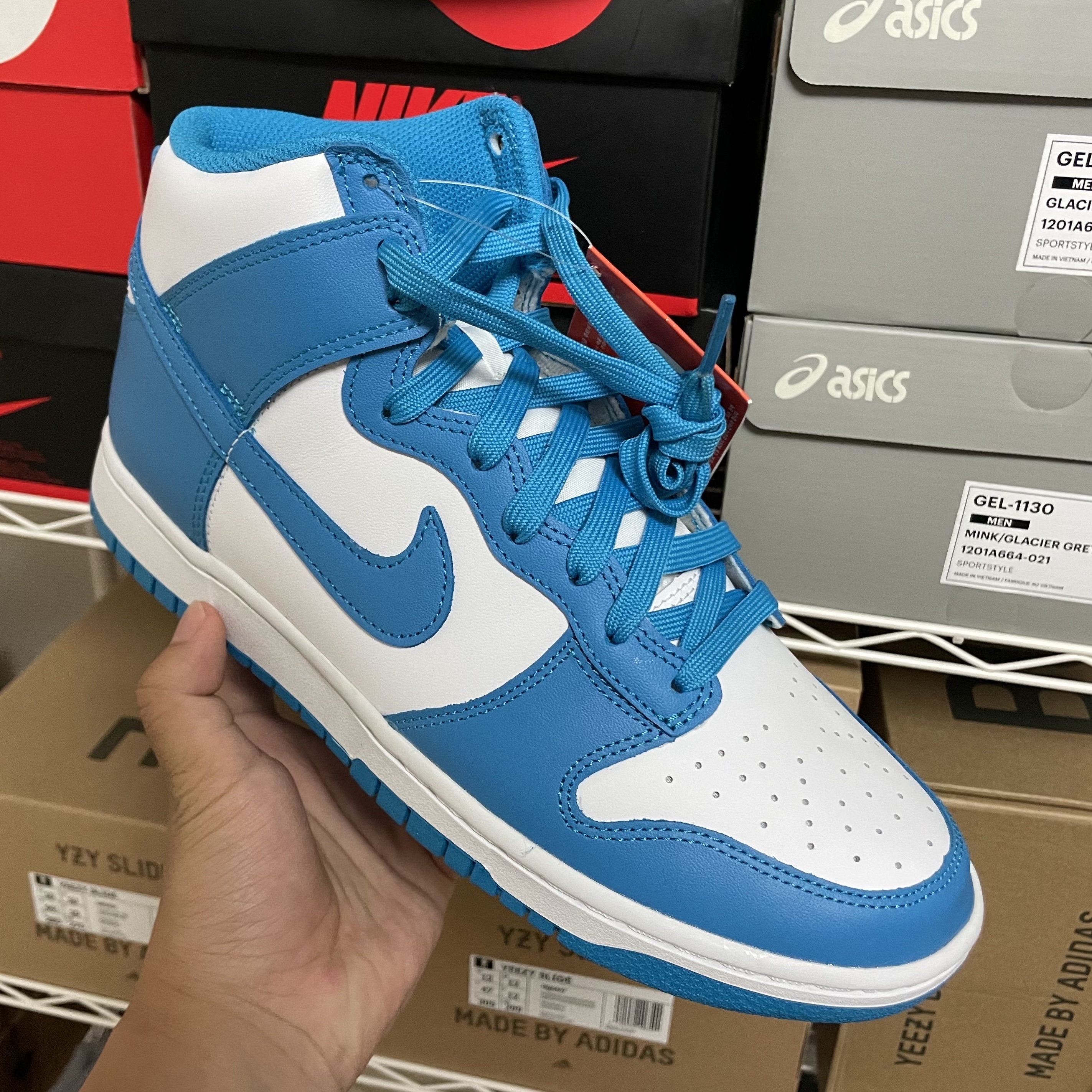 Nike Dunk High Retro Championship Blue 착용 스타일