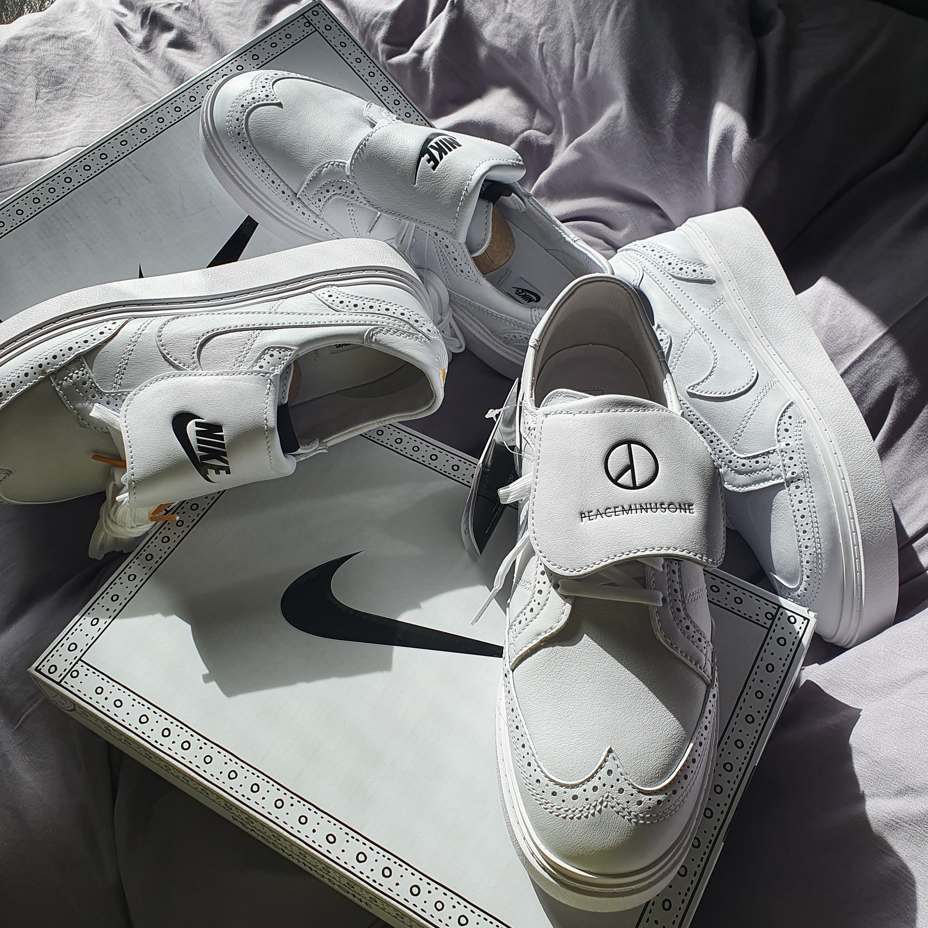 Nike x Peaceminusone Kwondo1 White 착용 스타일