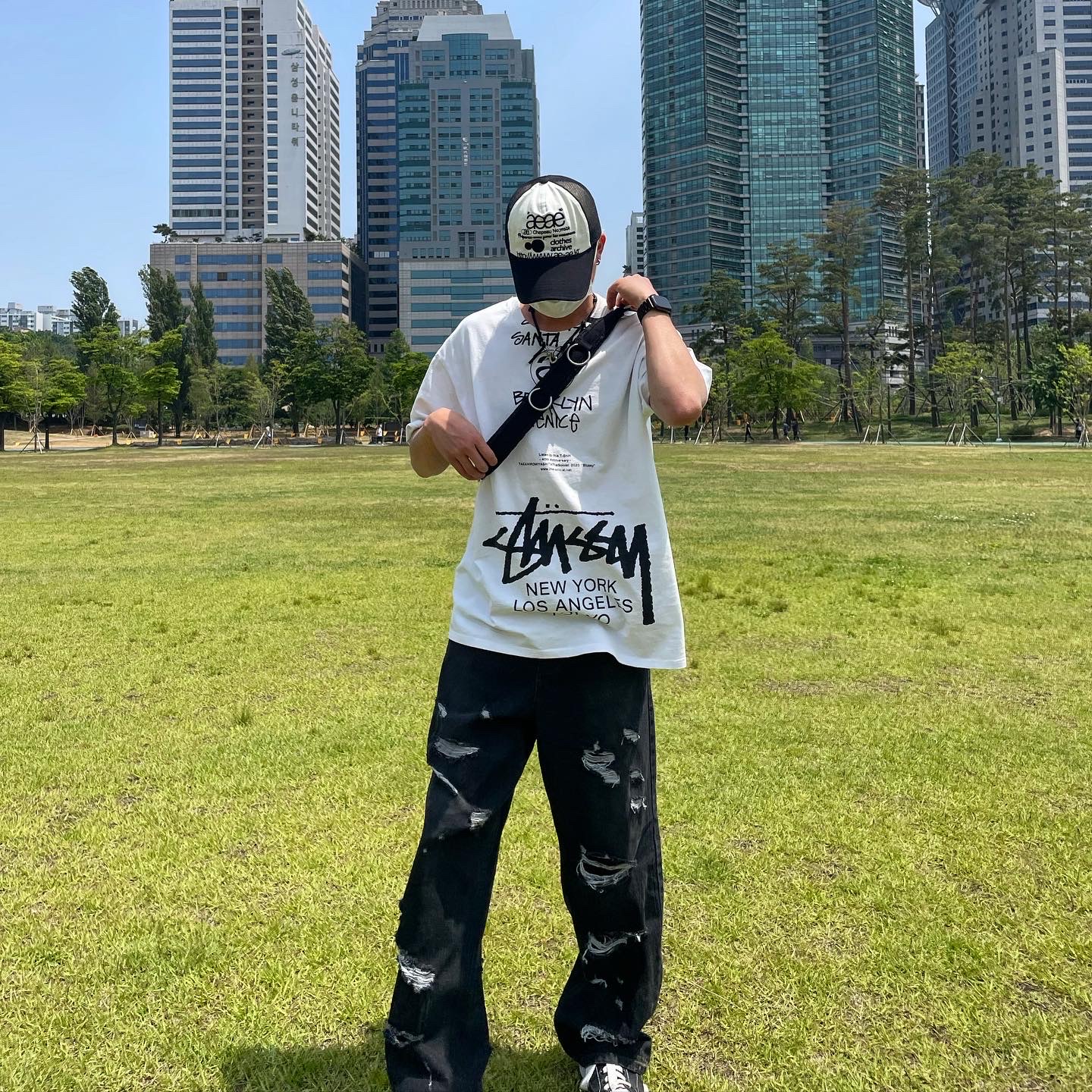 Maison Mihara Yasuhiro Blakey OG Sole Canvas Low-top Sneakers Black White, Maison Mihara Yasuhiro Blakey OG Sole Leather Low-top Sneakers Black ์ฐฉ์ฉ ์คํ์ผ - 3