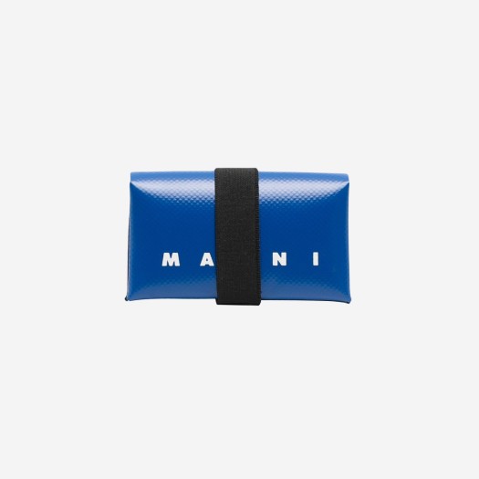 마르니 PVC 오리가미 구조 지갑 블루