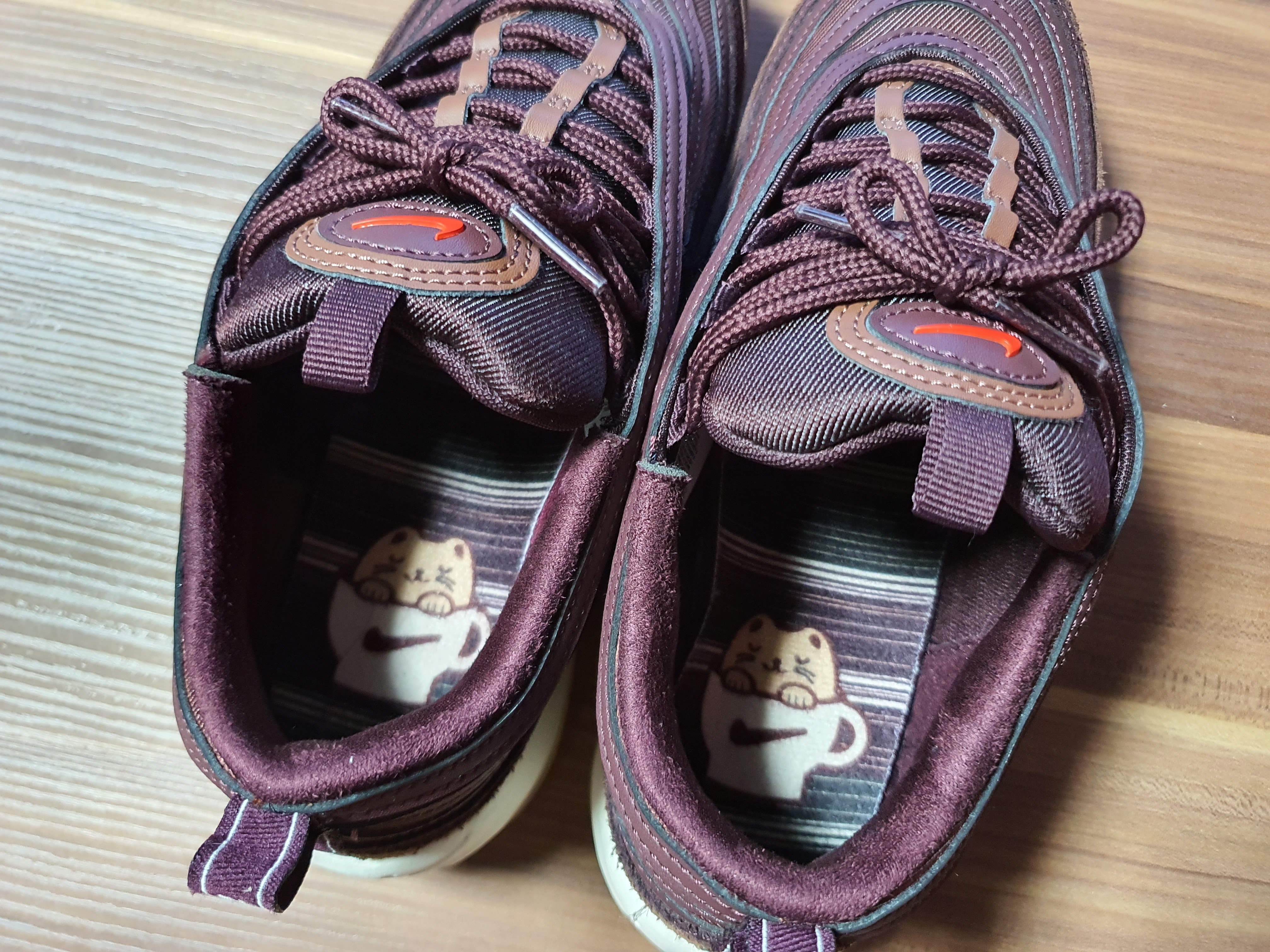(W) Nike Air Max 97 SE Coffee 착용 스타일 - 5