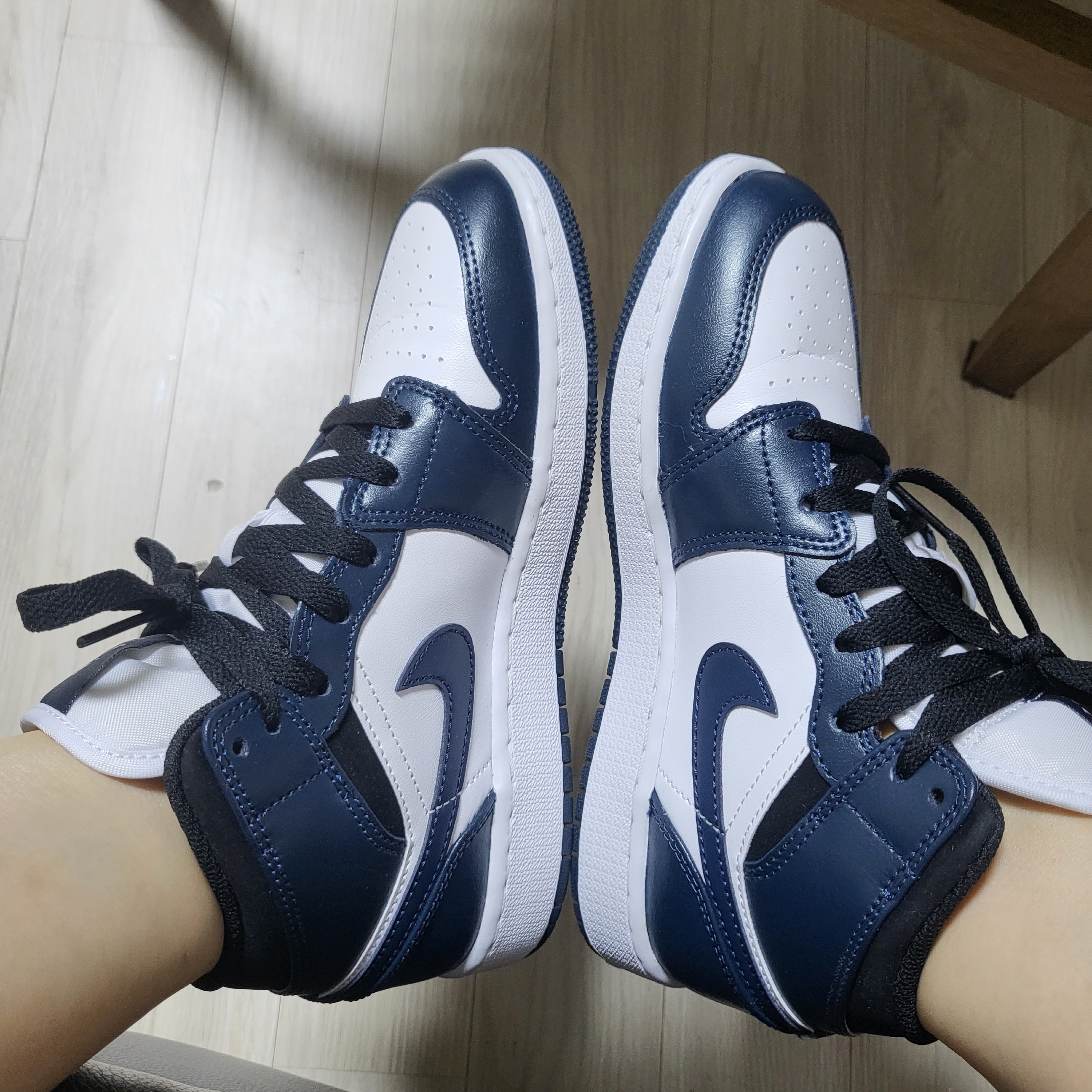 (GS) Jordan 1 Mid Dark Teal 착용 스타일