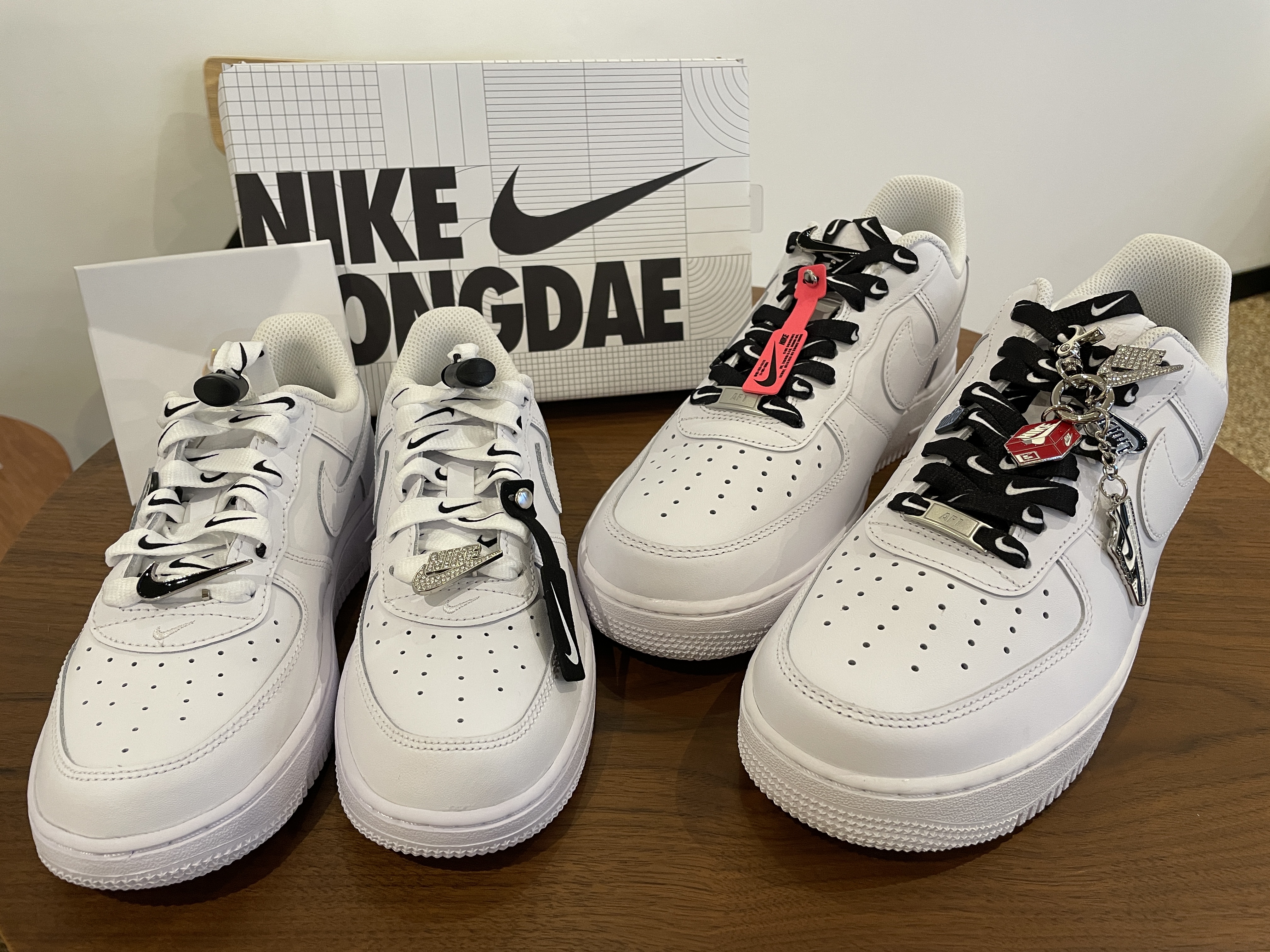 Nike Air Force 1 '07 Low White, (GS) Nike Air Force 1 LE White 착용 스타일 - 1