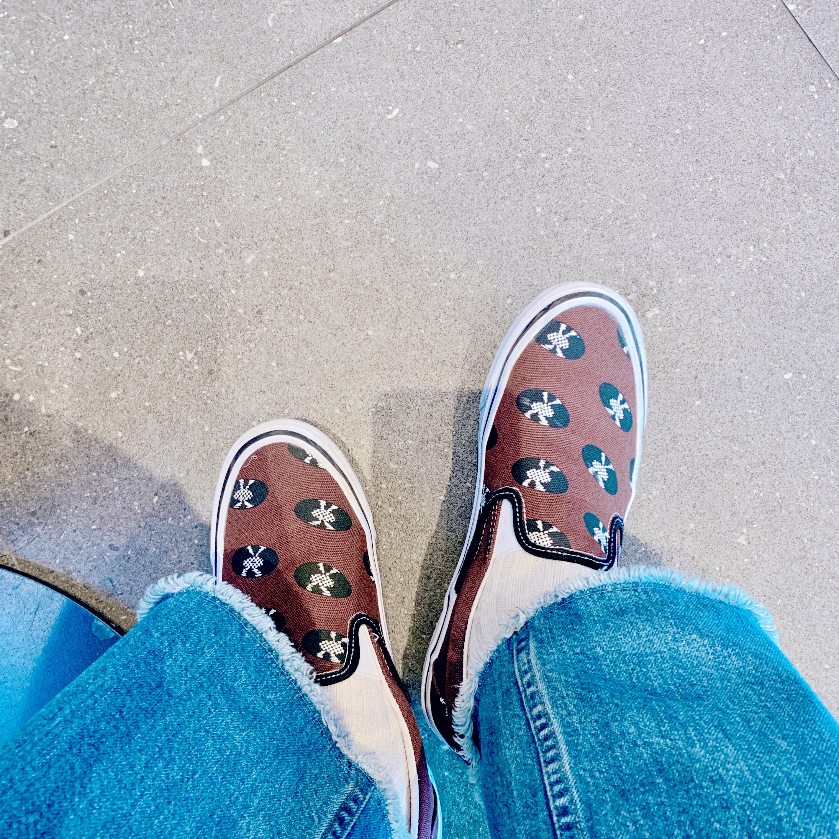 Vans Vault x Wacko Maria Classic Slip-On LX Brown 착용 스타일