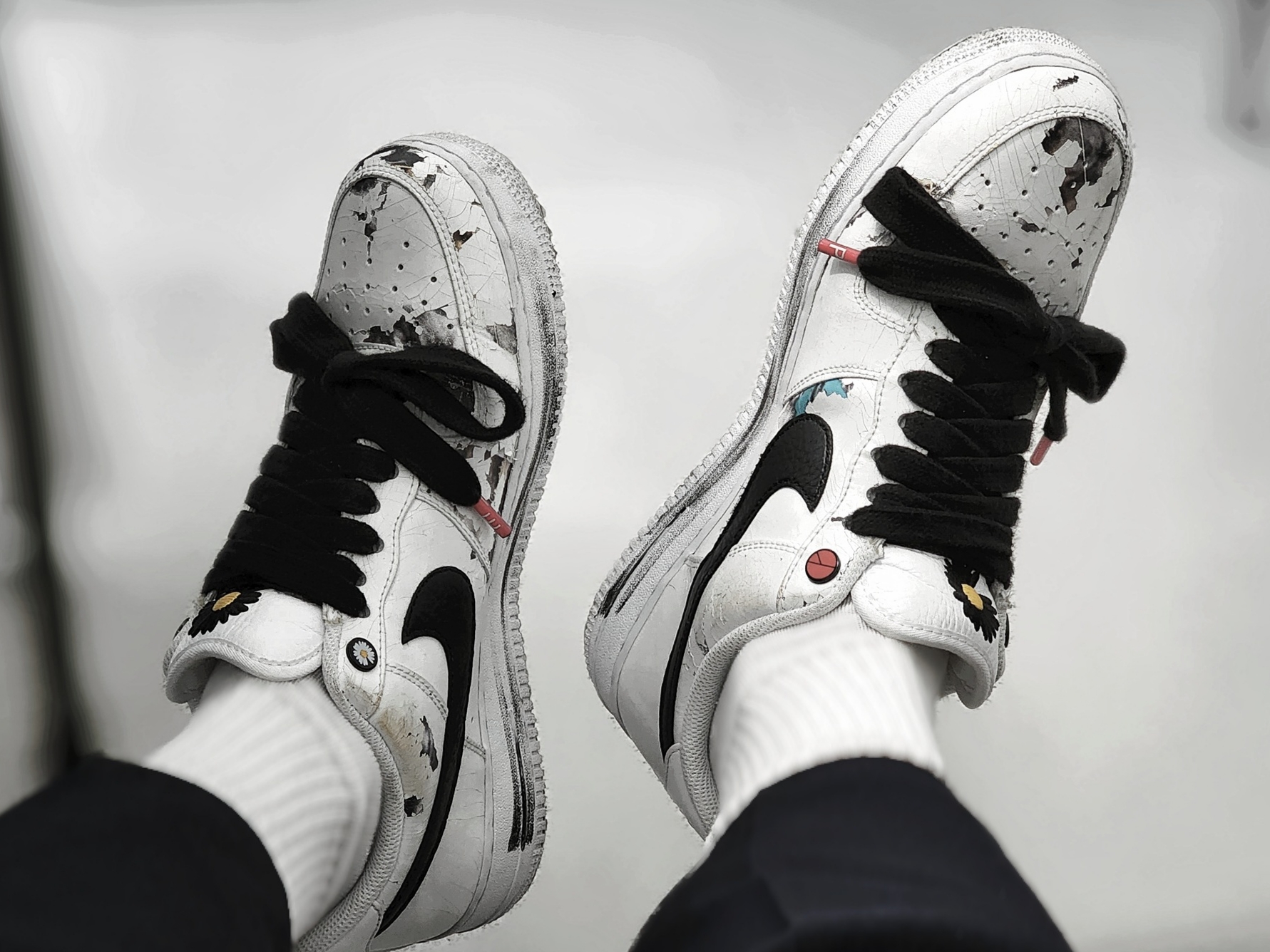 Nike x Peaceminusone Air Force 1 Low Para-Noise 2.0 착용 스타일