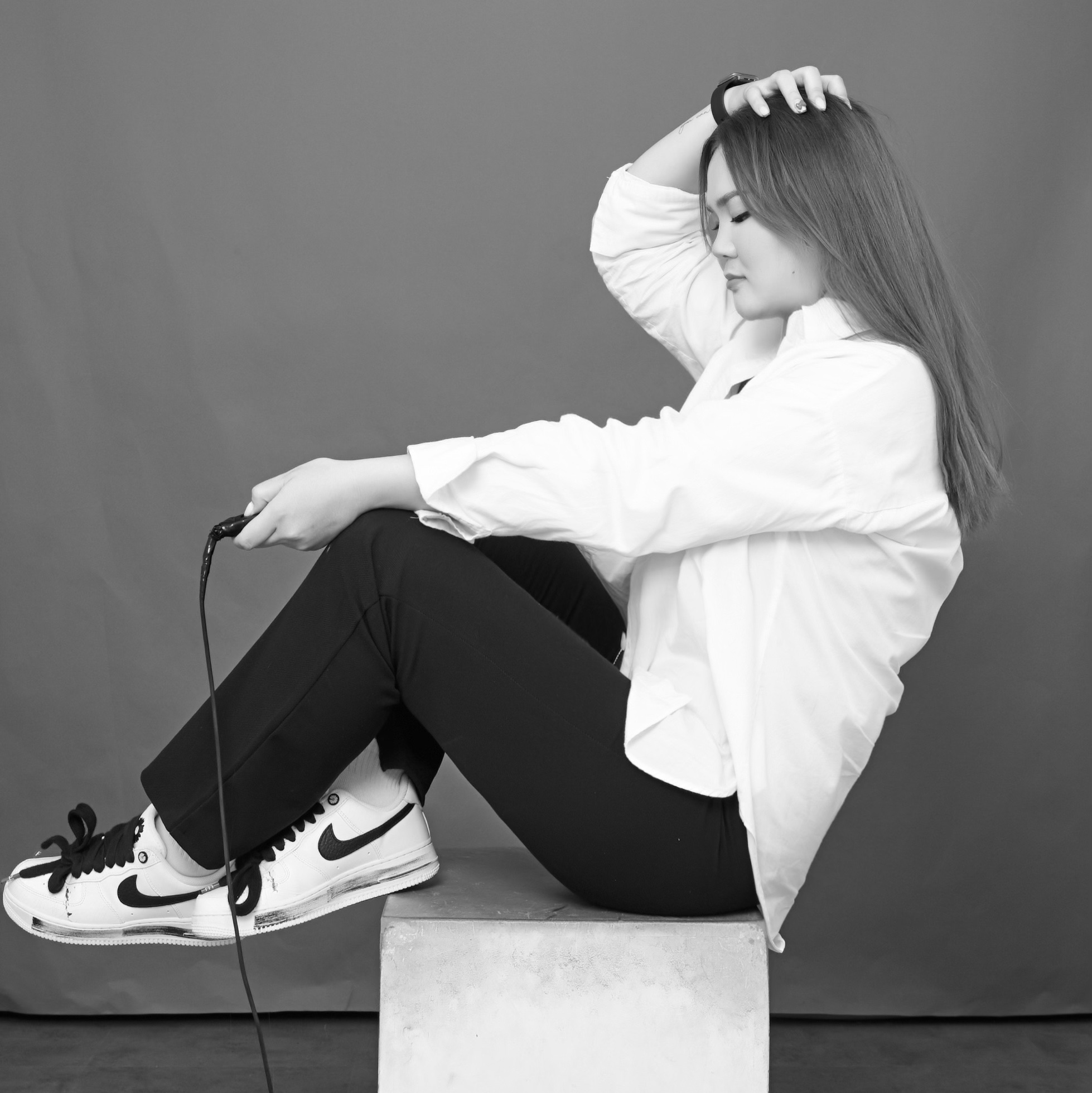 Nike x Peaceminusone Air Force 1 Low Para-Noise 2.0 착용 스타일