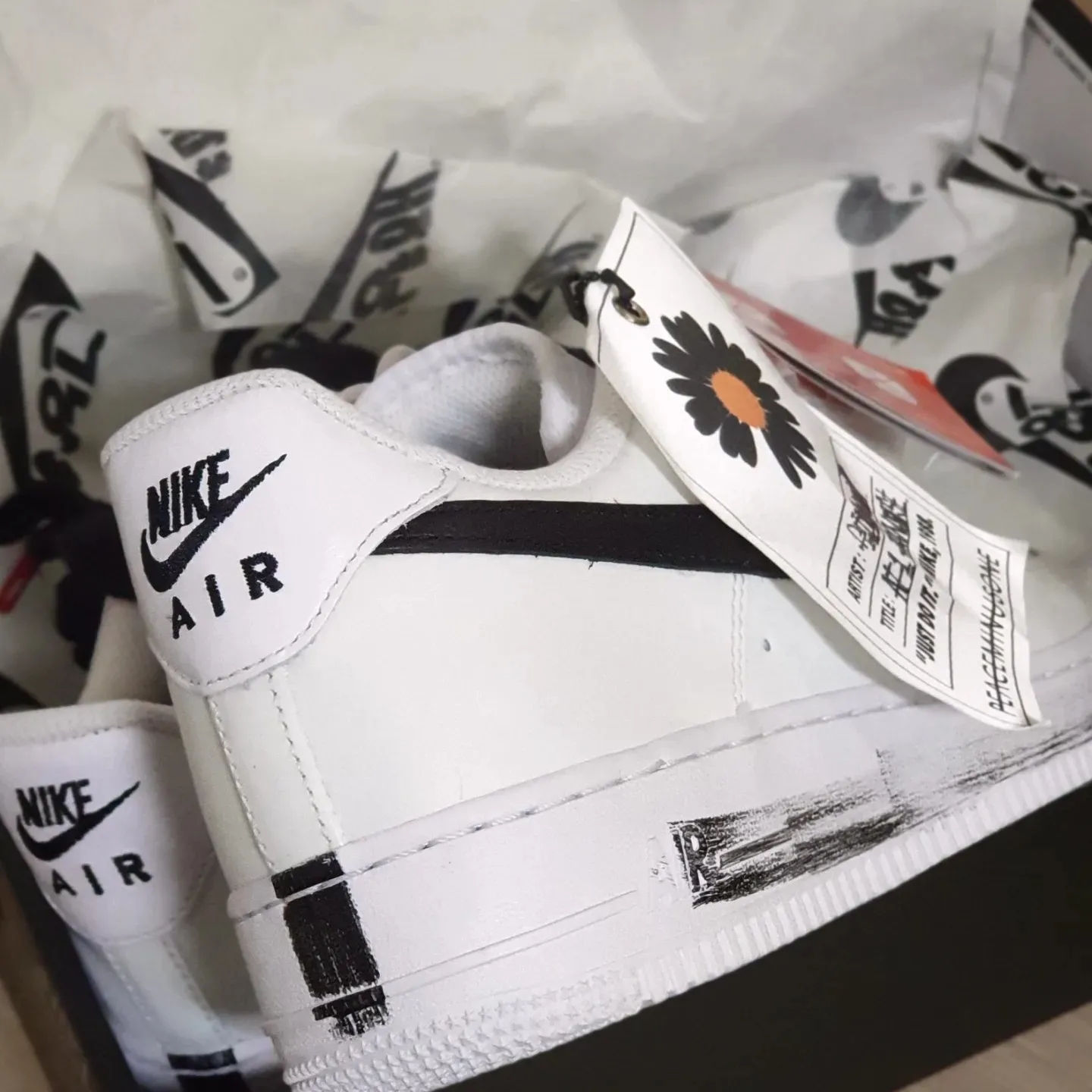 Nike x Peaceminusone Air Force 1 Low Para-Noise 2.0 착용 스타일 - 1