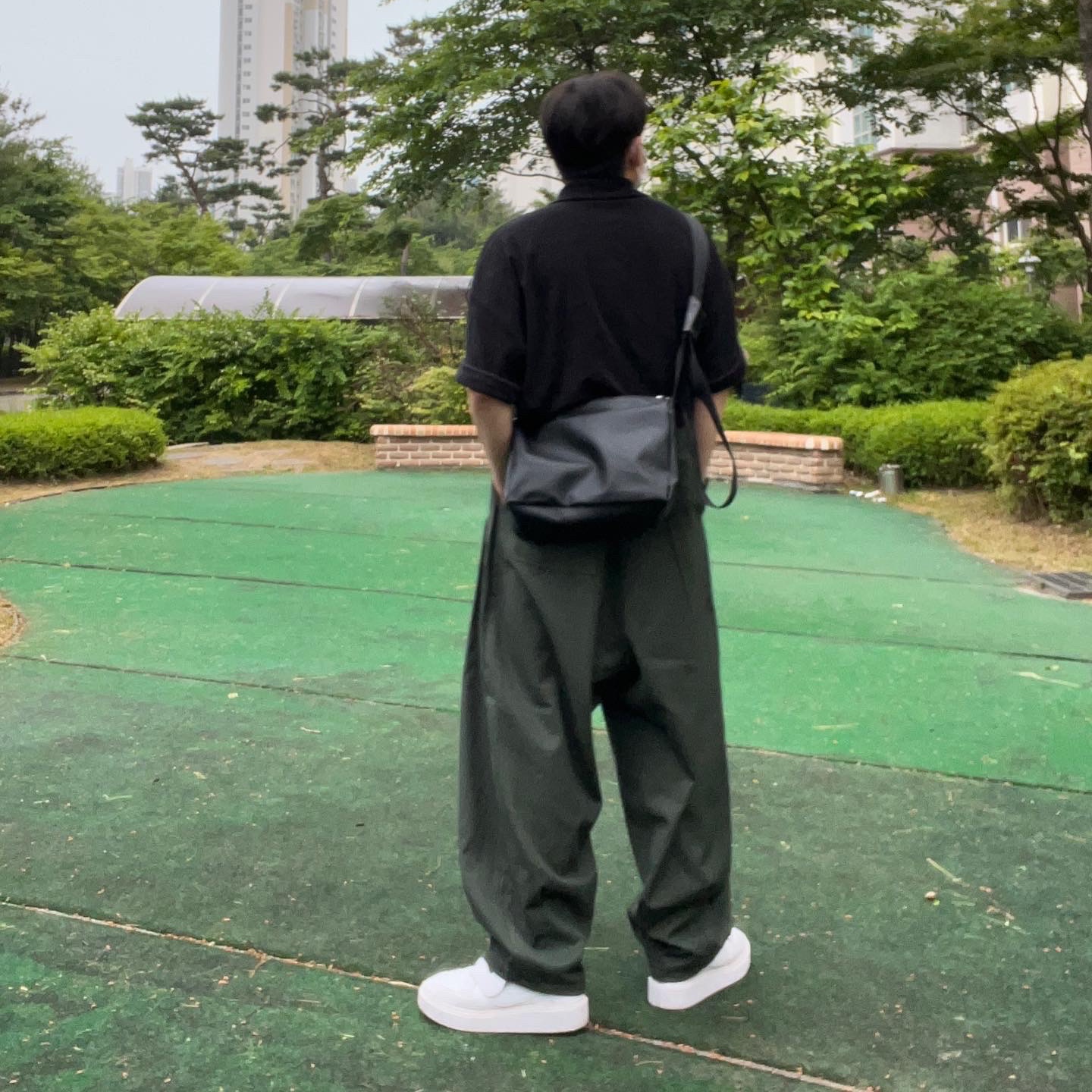 Nike x Peaceminusone Kwondo1 White 착용 스타일 - 3