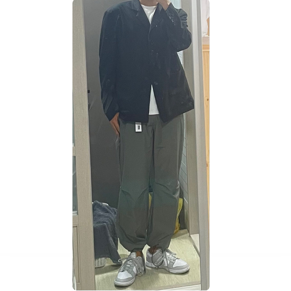 Nike Dunk Low Retro Grey Fog 착용 스타일