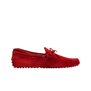 Tod's Gommino Suede Driving Shoes Red