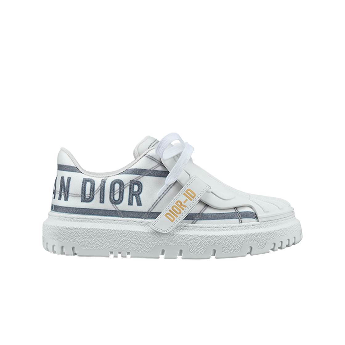 (W) 디올-ID 화이트 프렌치 블루 테크니컬 패브릭 스니커즈((W) Dior-ID White French Blue Technical Fabric Sneakers)