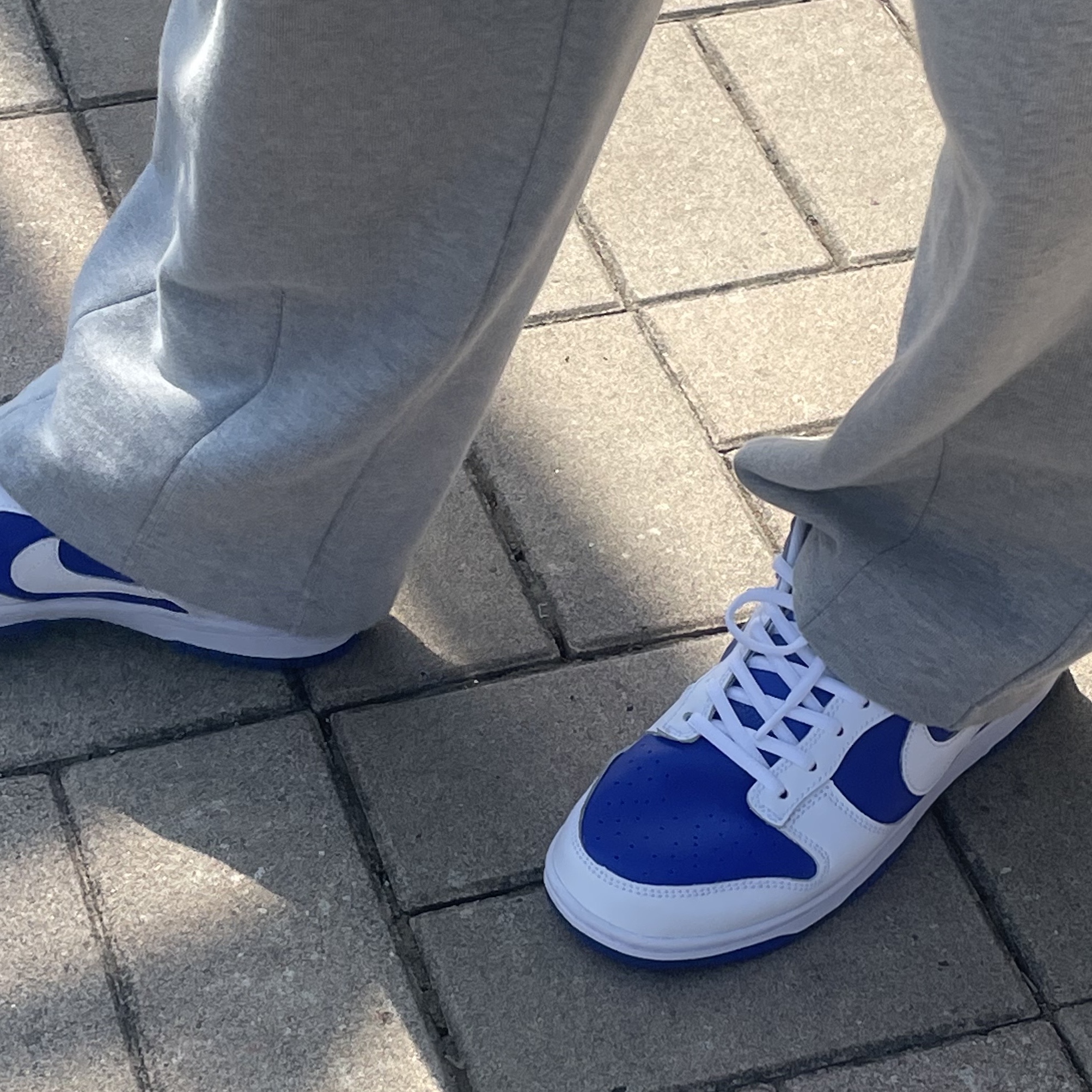 Nike Dunk Low Retro Racer Blue and White 착용 스타일
