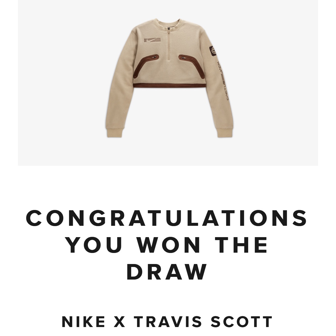 (W) Nike x Travis Scott NRG BH Pullover Crew Khaki - US/EU 착용 스타일