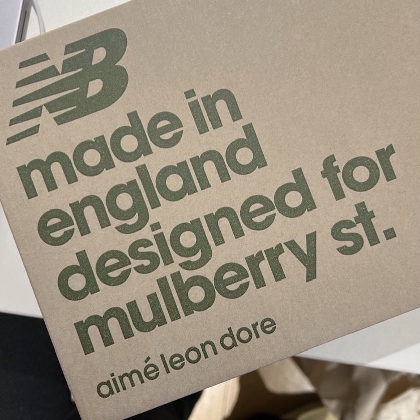 New Balance x Aime Leon Dore 991 Made in UK Tan, New Balance x Aime Leon Dore 991 Made in UK Grey 착용 스타일 - 4