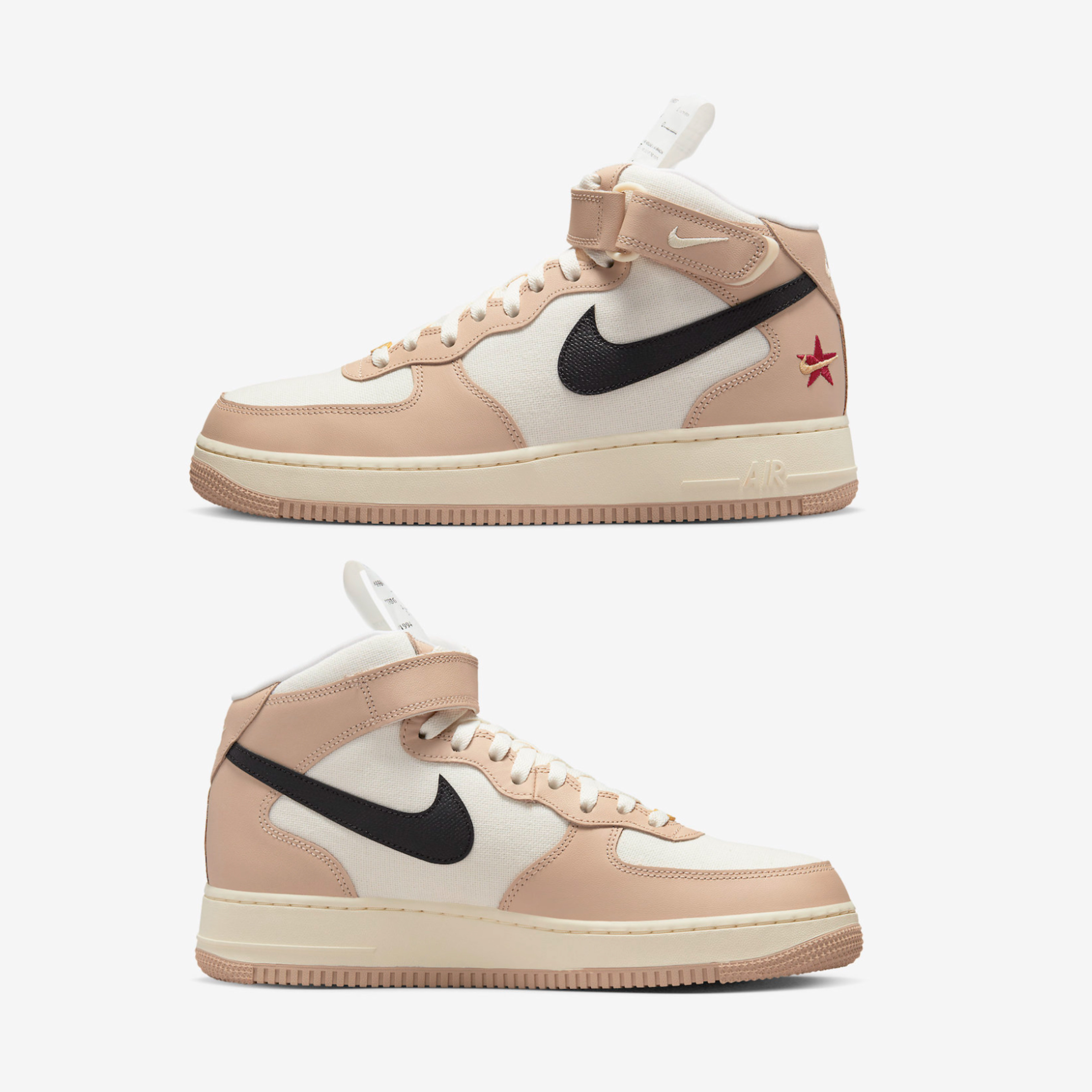 Nike Air Force 1 Mid '07 LX Pale Ivory and Shimmer 착용 스타일 - 3