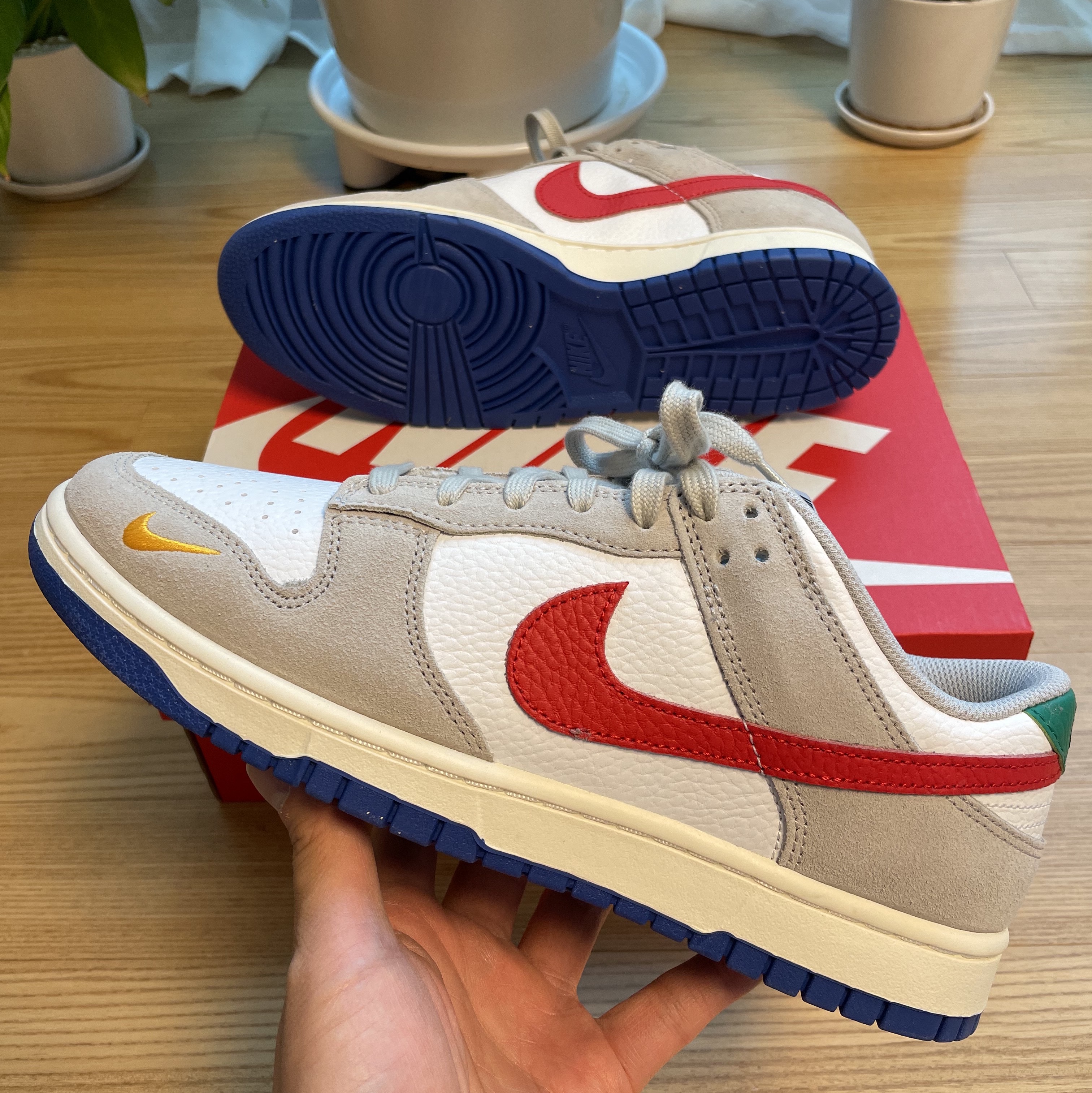 Nike Dunk Low Light Iron Ore 착용 스타일 - 1