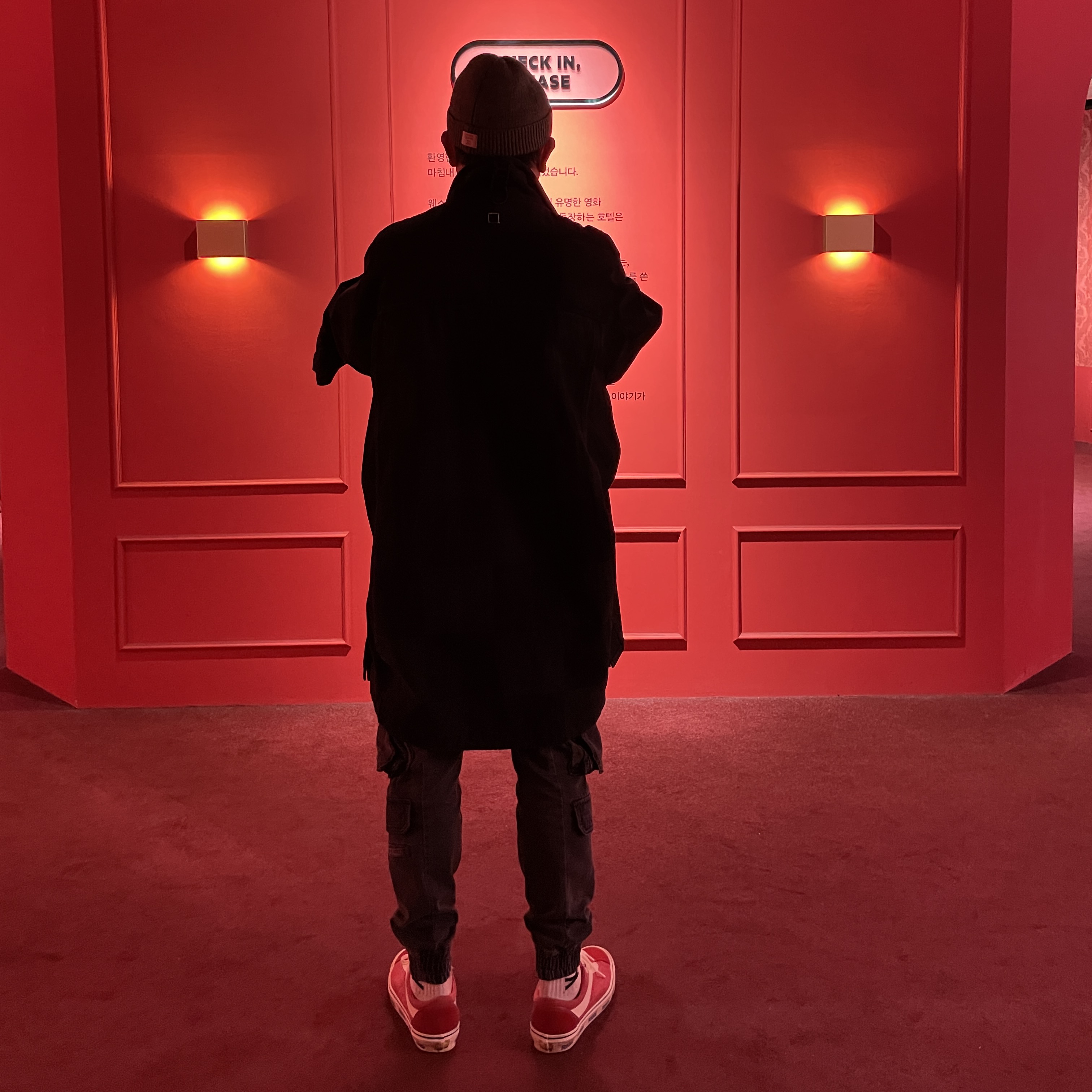 Vans x Rhude Bold Ni Red 착용 스타일 - 2
