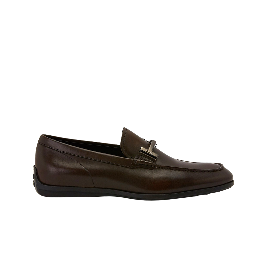 XXM49B0AU50D90S800 Tod's Double T Anello Leather Loafers Brown