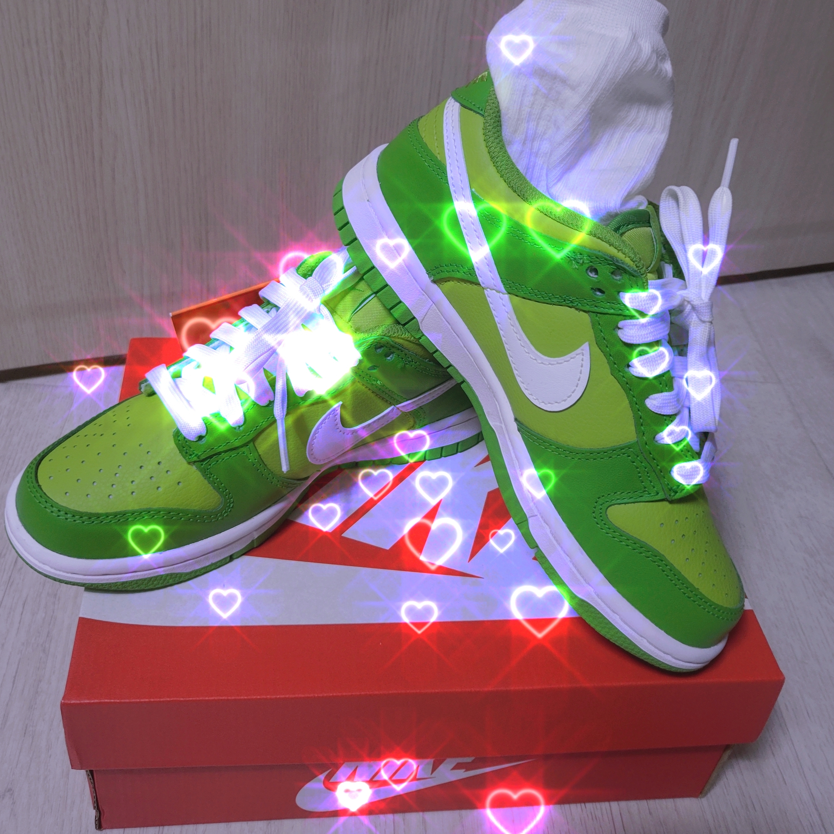(GS) Nike Dunk Low Vivid Green 착용 스타일