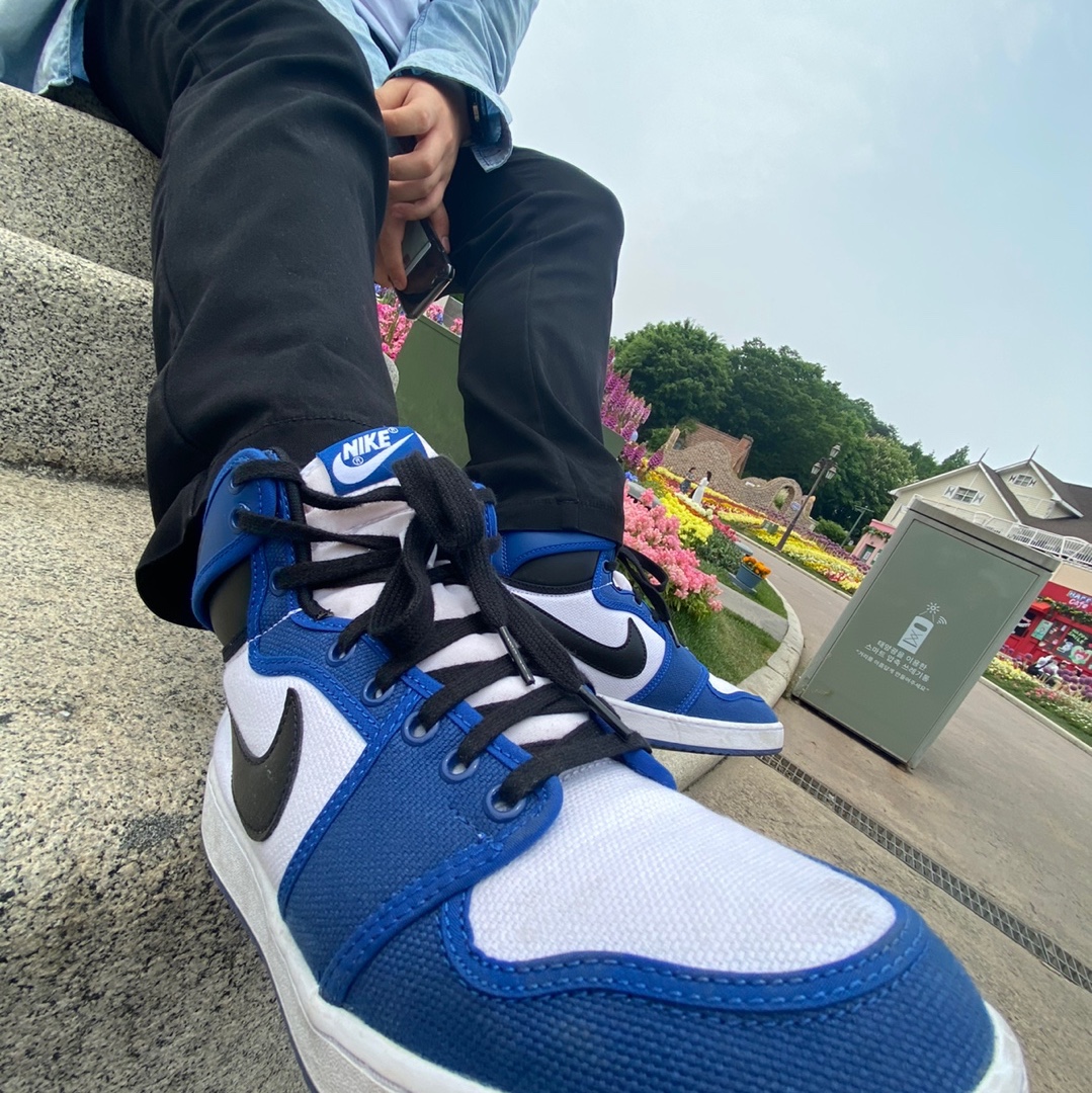 Jordan 1 KO Storm Blue 착용 스타일