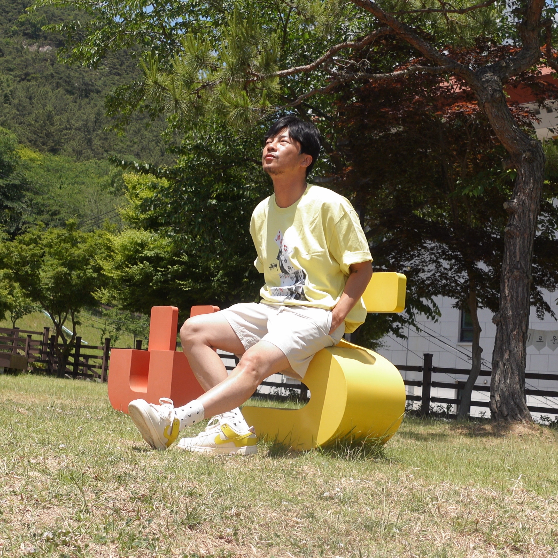 (W) Nike Dunk Low LX Banana 착용 스타일