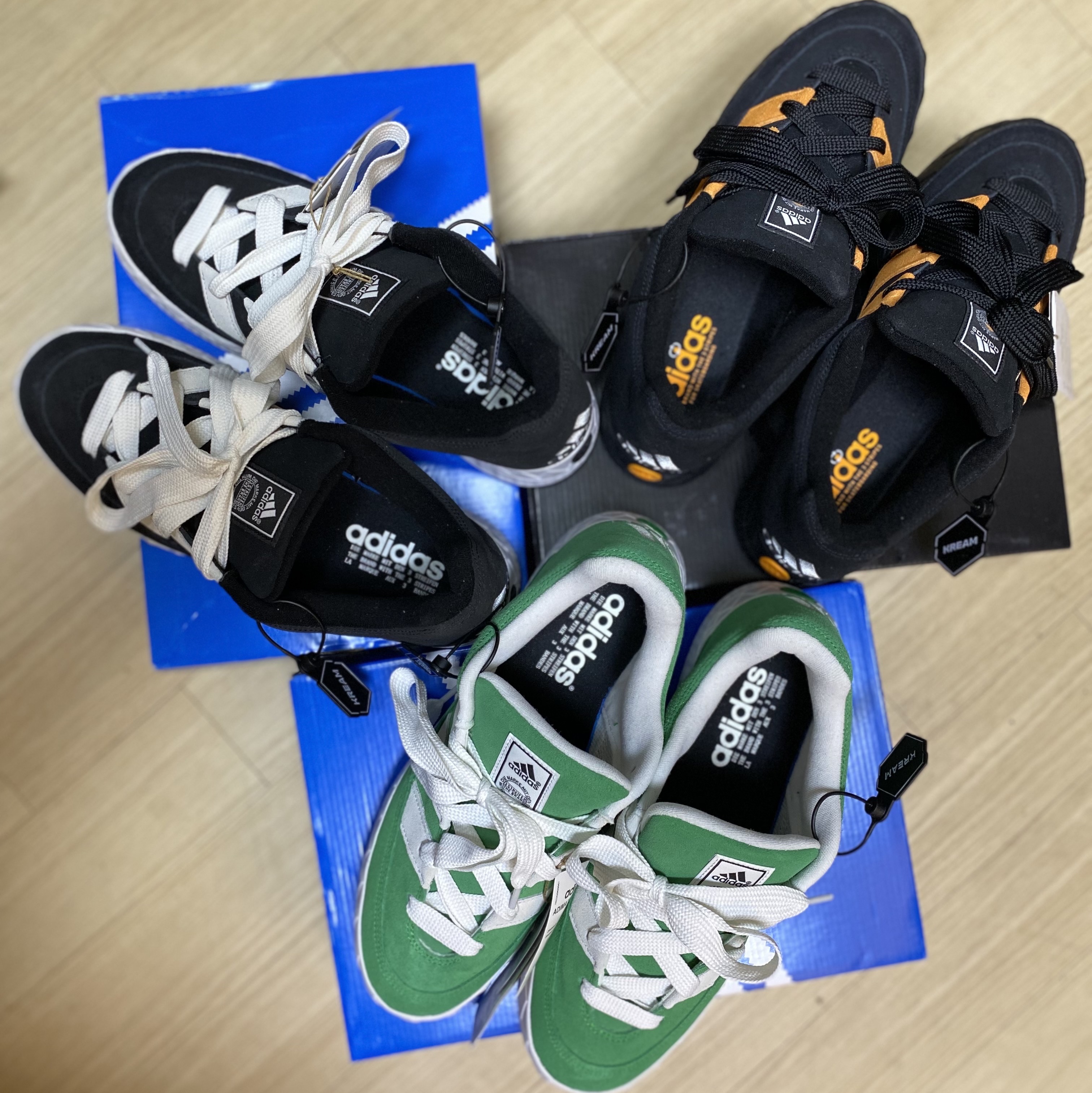 Adidas Adimatic Green, Adidas Adimatic Core Black 착용 스타일