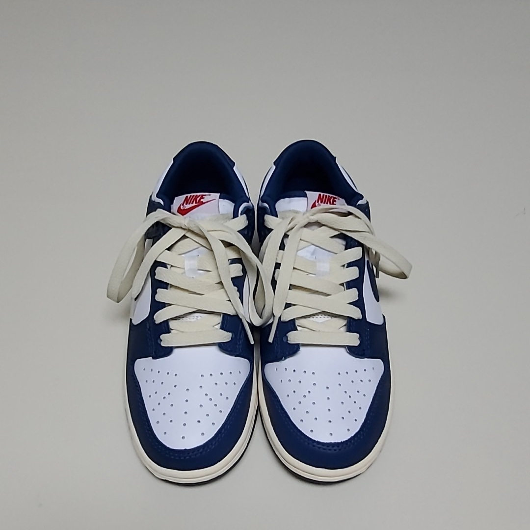 Nike Dunk Low Retro Valerian Blue, Nike x Off-White Dunk Low University Gold Midnight Navy 착용 스타일 - 3
