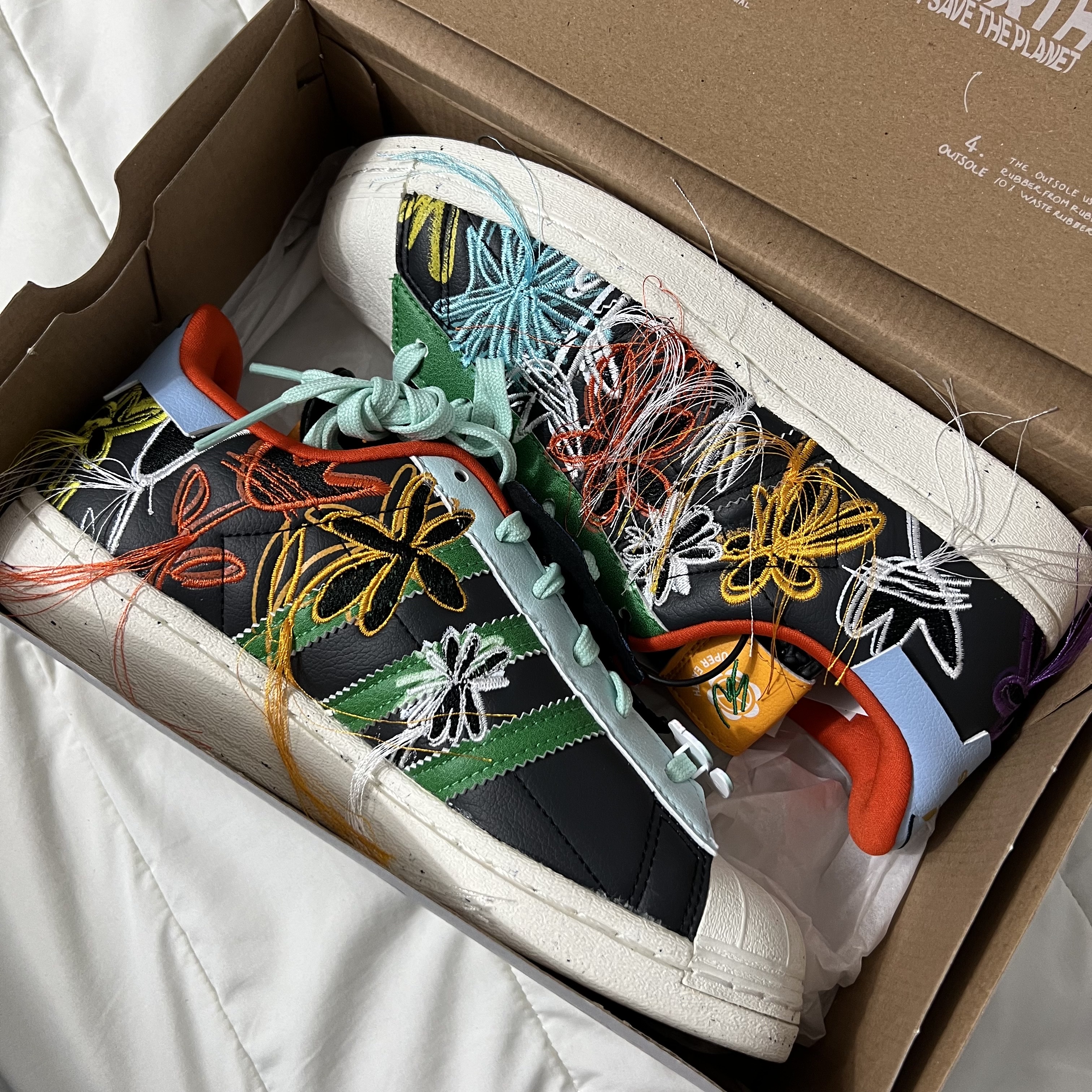 Adidas x Sean Wotherspoon Superstar Superearth Black 착용 스타일 - 2