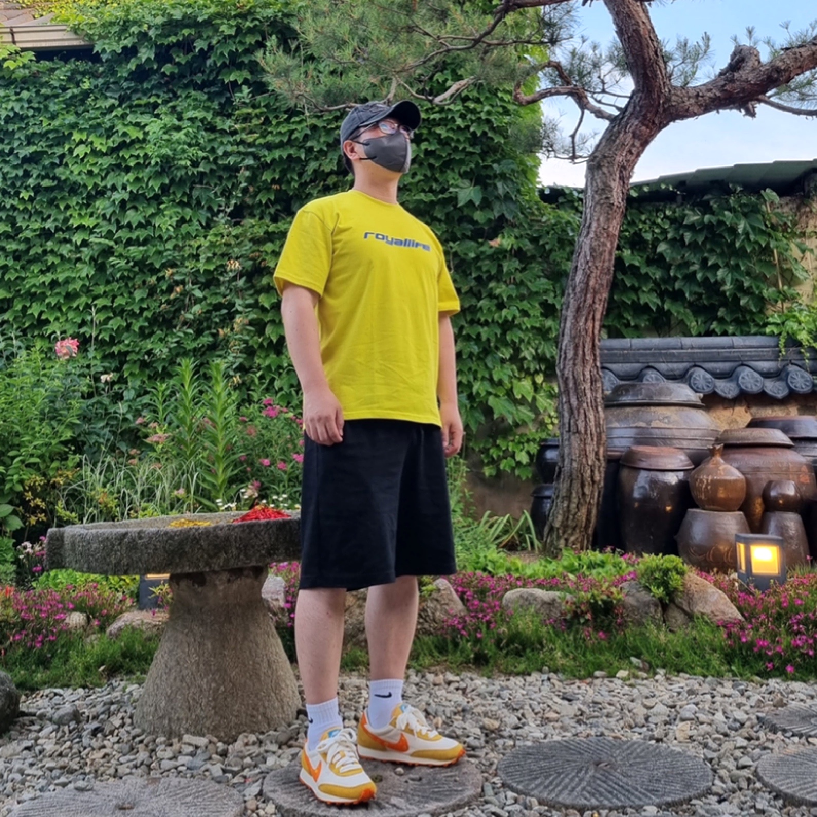 (W) Nike Daybreak Magma Orange 착용 스타일 - 1