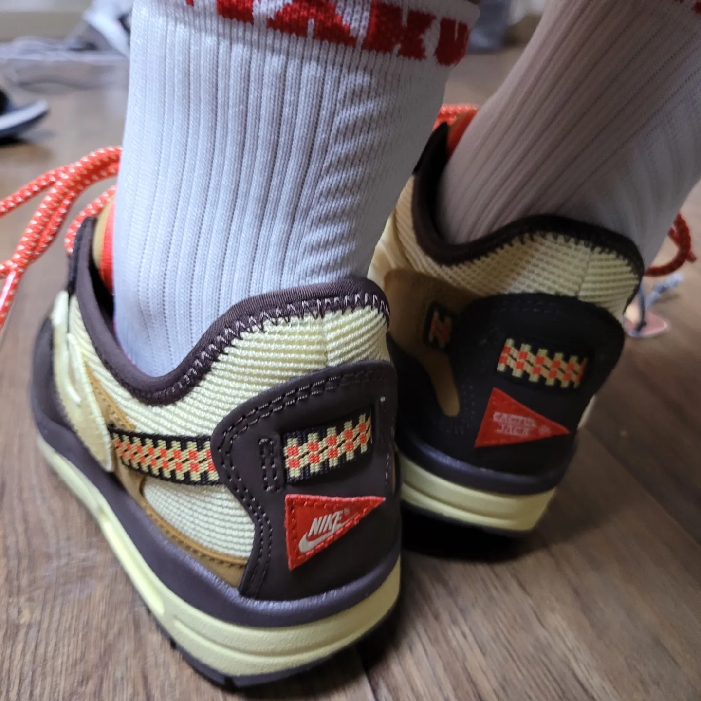 Nike x Travis Scott Air Max 1 Cact.us Brown 착용 스타일 - 3
