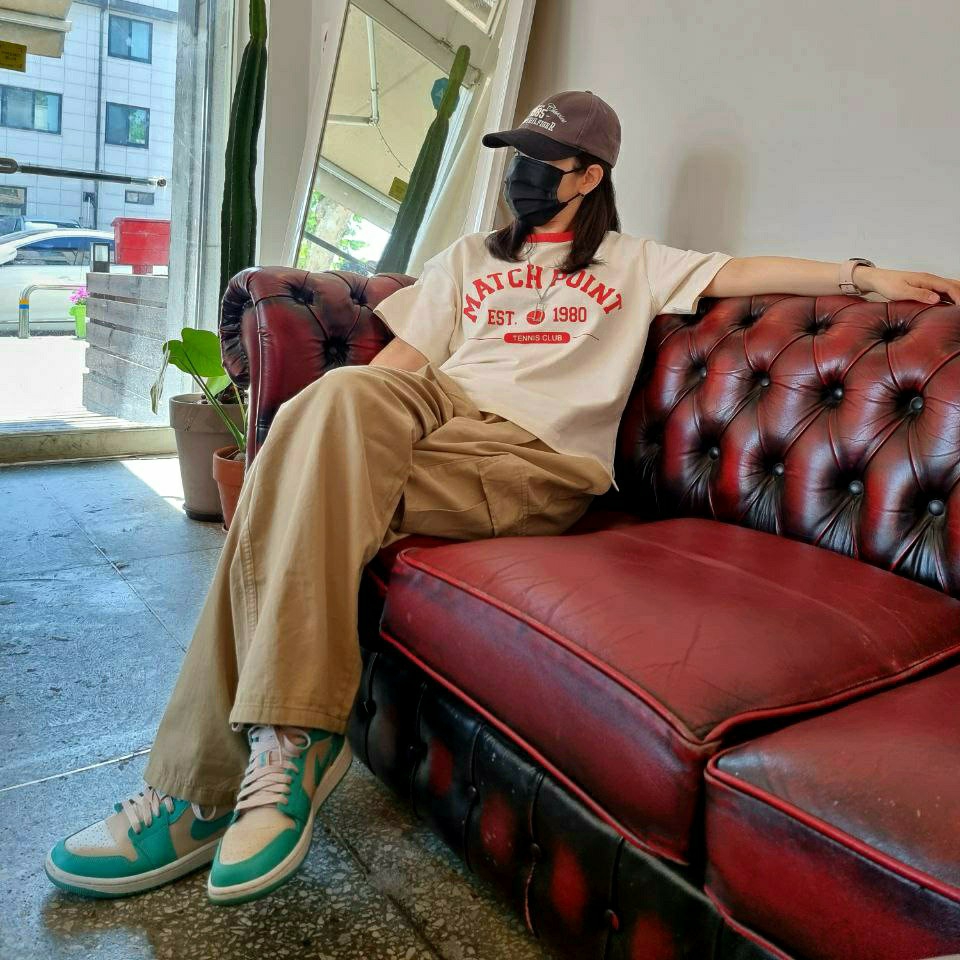 (W) Jordan 1 Low Sanddrift Washed Teal 착용 스타일