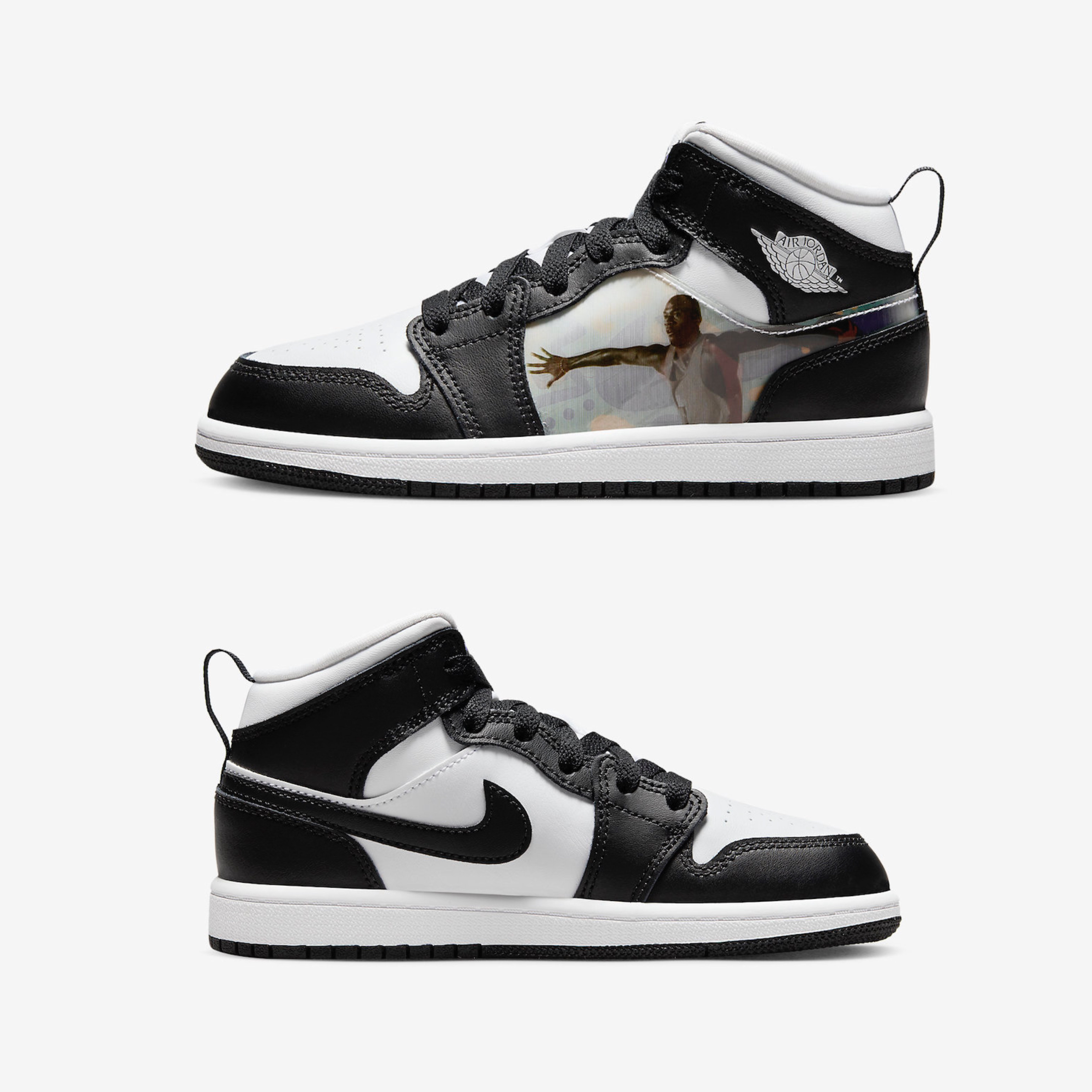 (GS) Jordan 1 Mid Hologram 착용 스타일 - 3