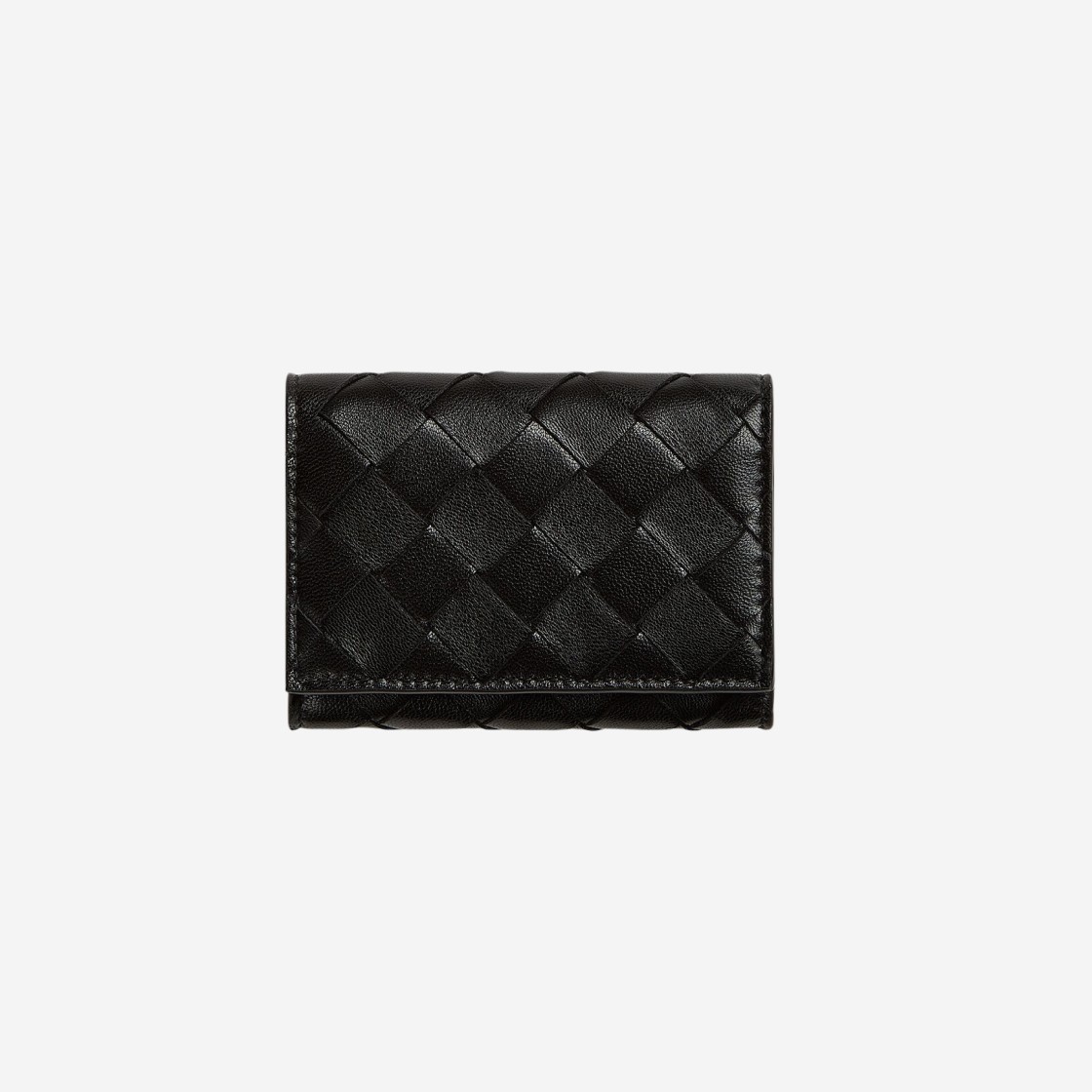 Bottega Veneta Bi-Fold Card Case Black 상세 이미지 1