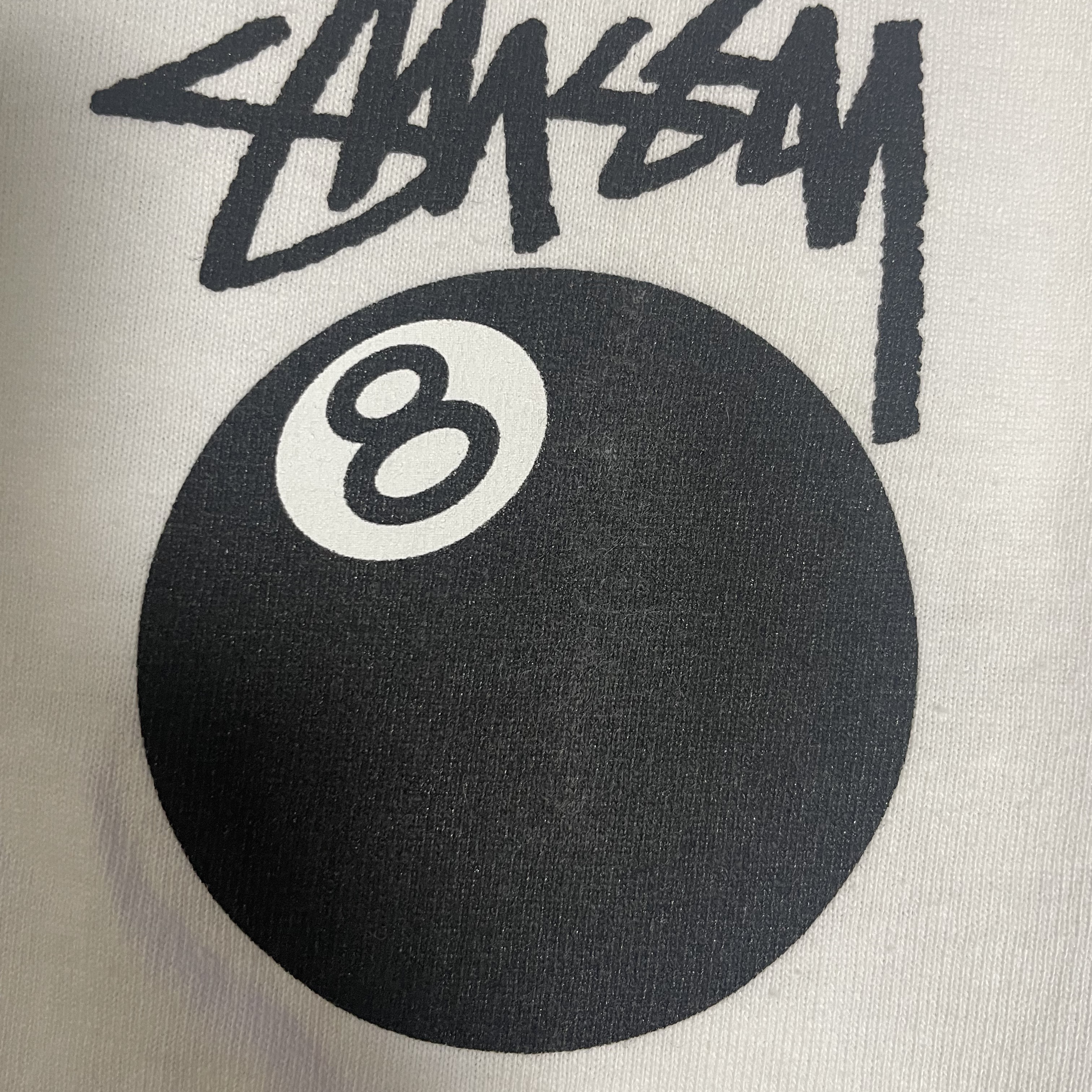 Stussy 8 Ball T-Shirt White - 22SS 착용 스타일 - 1