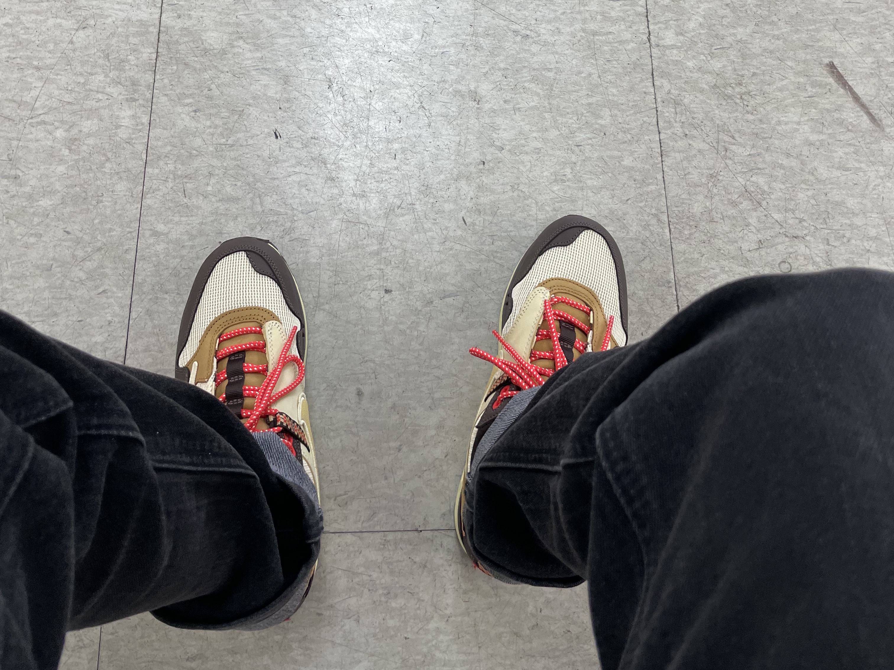 Nike x Travis Scott Air Max 1 Cact.us Brown 착용 스타일
