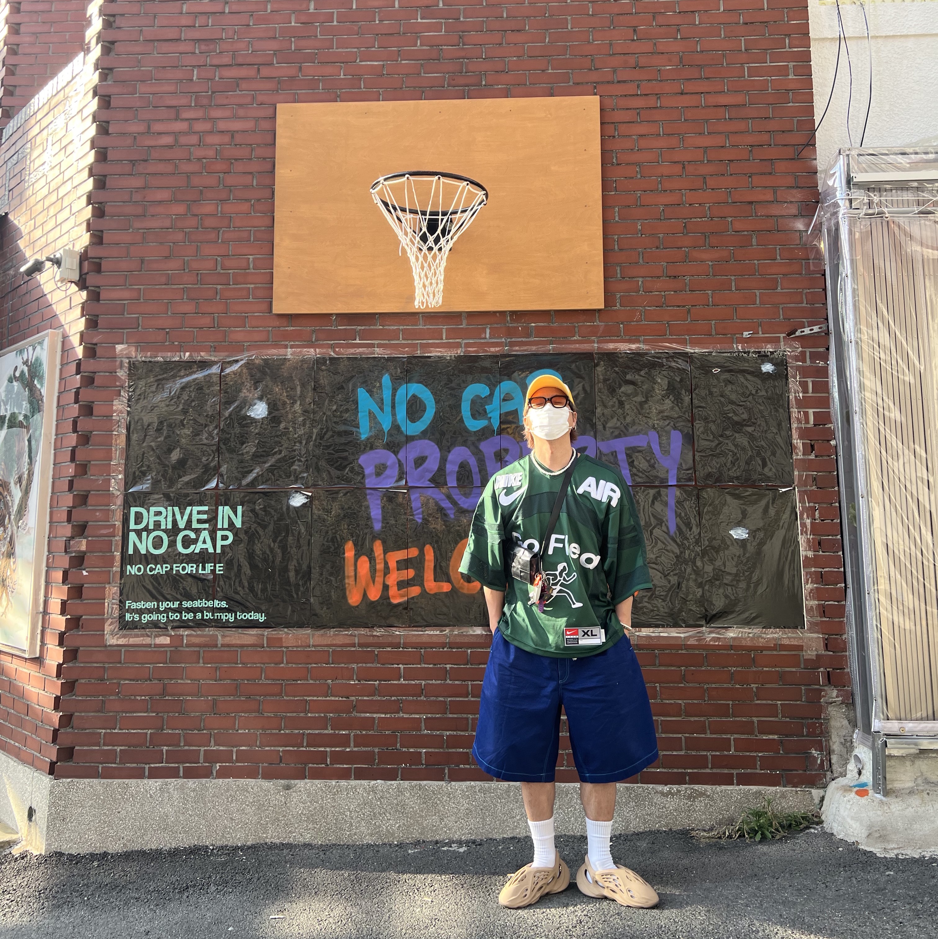 Nike x Cactus Plant Flea Market S/S Jersey Green - US/EU, Adidas Yeezy Foam RNNR Ochre 착용 스타일