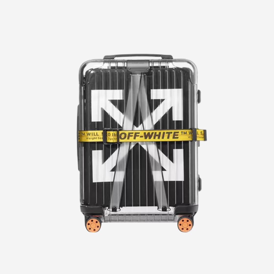 Rimowa x Off-White Transparent Polycarbonate Carry-On 36L Case Black 상세 이미지 1