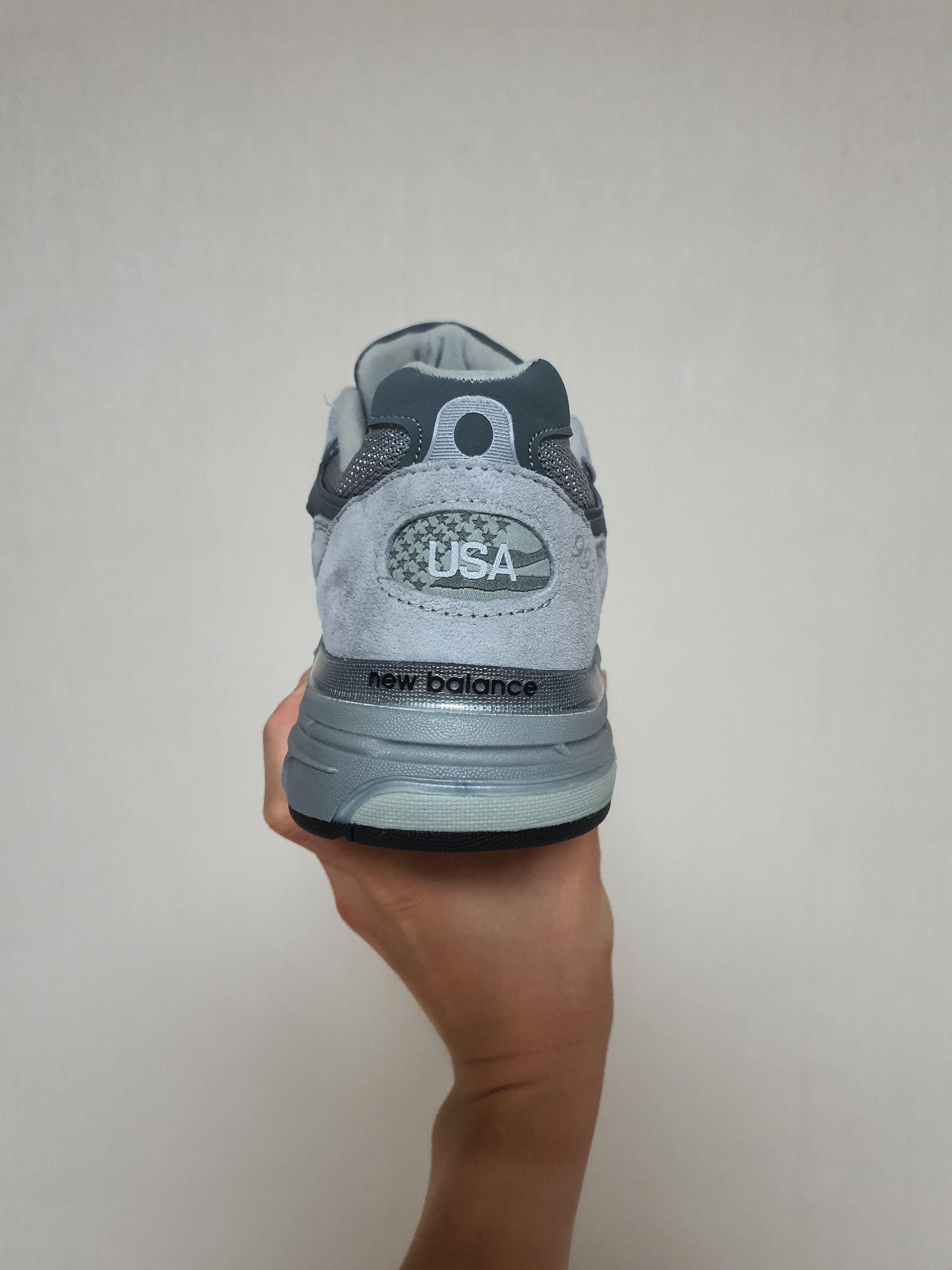 New Balance 993 Made in USA Grey - D Standard 착용 스타일 - 5