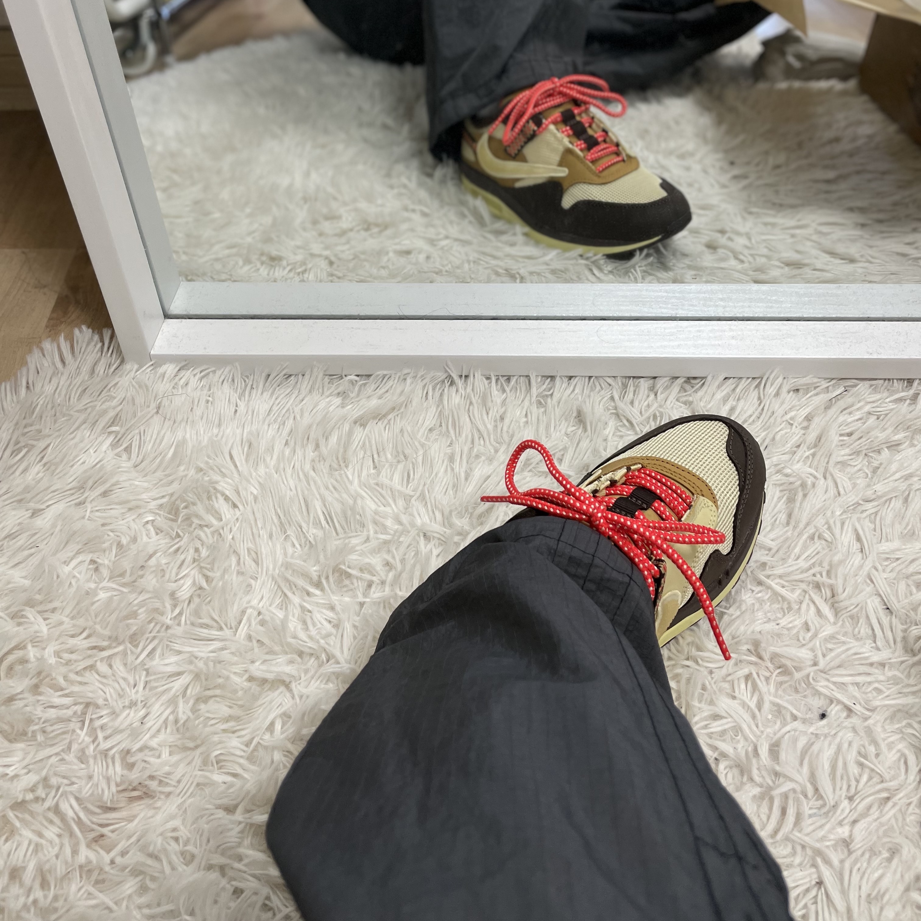 Nike x Travis Scott Air Max 1 Cact.us Brown 착용 스타일