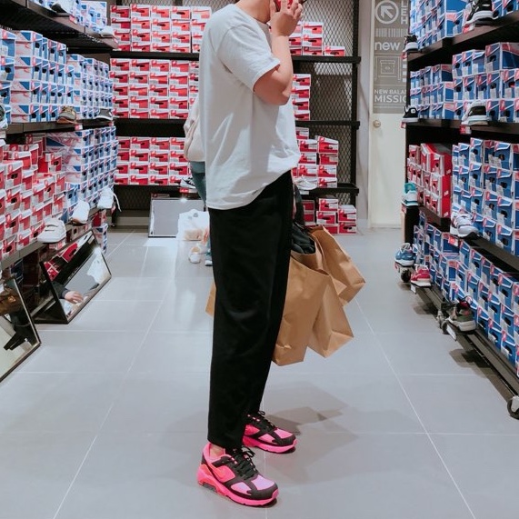 Nike x Comme des Garcons Homme Plus Air Max 180 Black 착용 스타일
