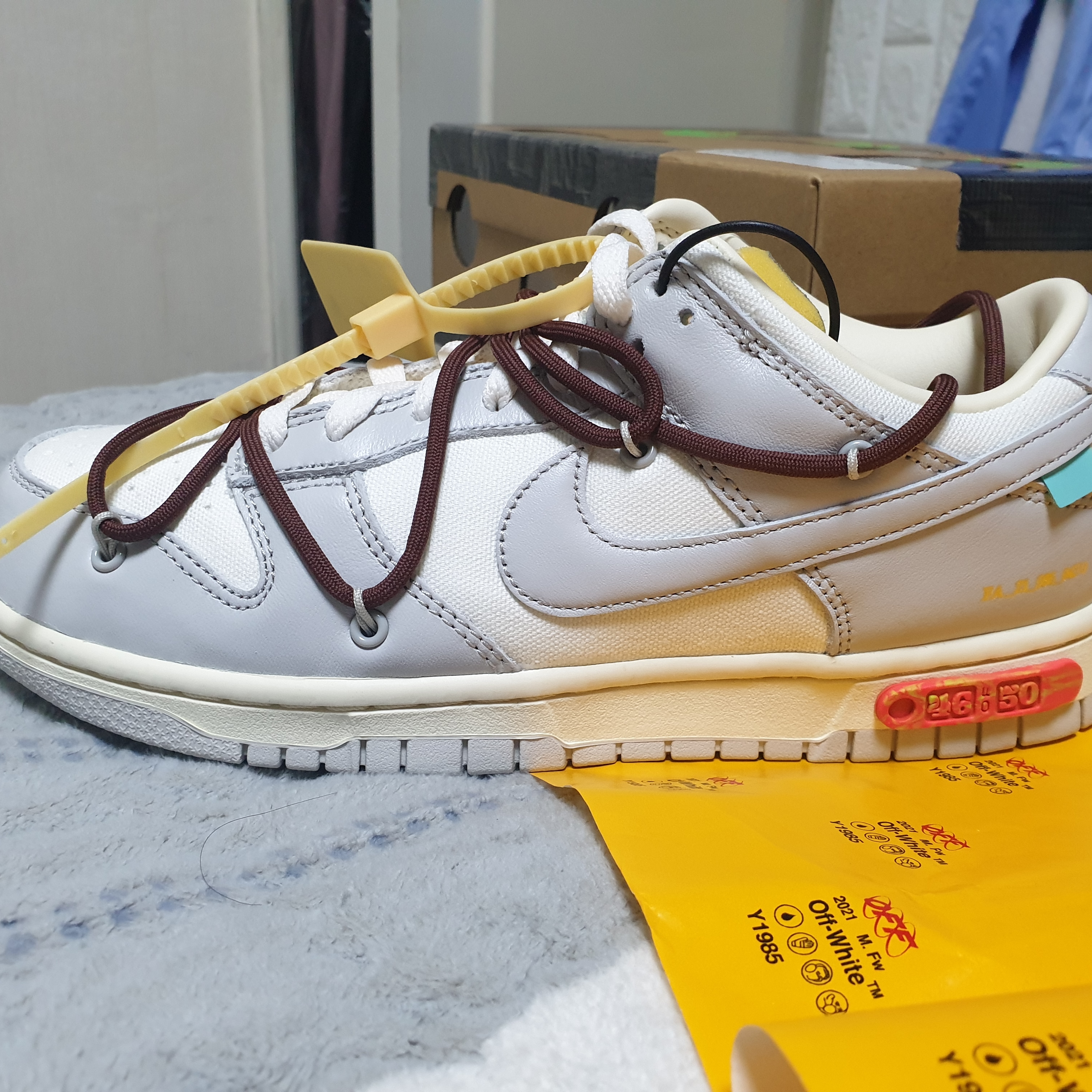 Nike x Off-White Dunk Low The 50 - Lot 46 착용 스타일 - 1